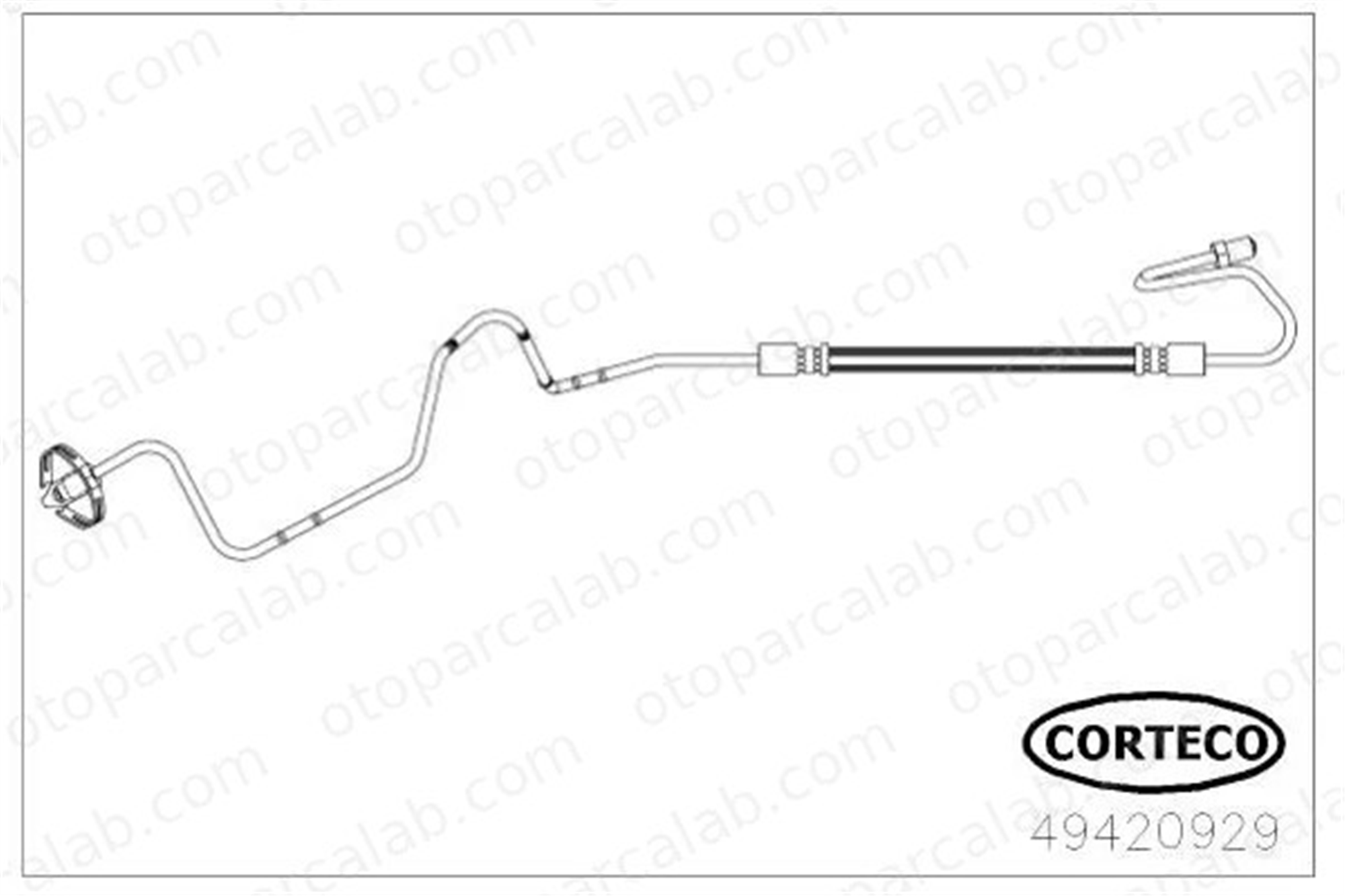 CAVO C901 462A Fren Hortumu Arka Sol PEUGEOT 308 I 308 SW I 4886Z6