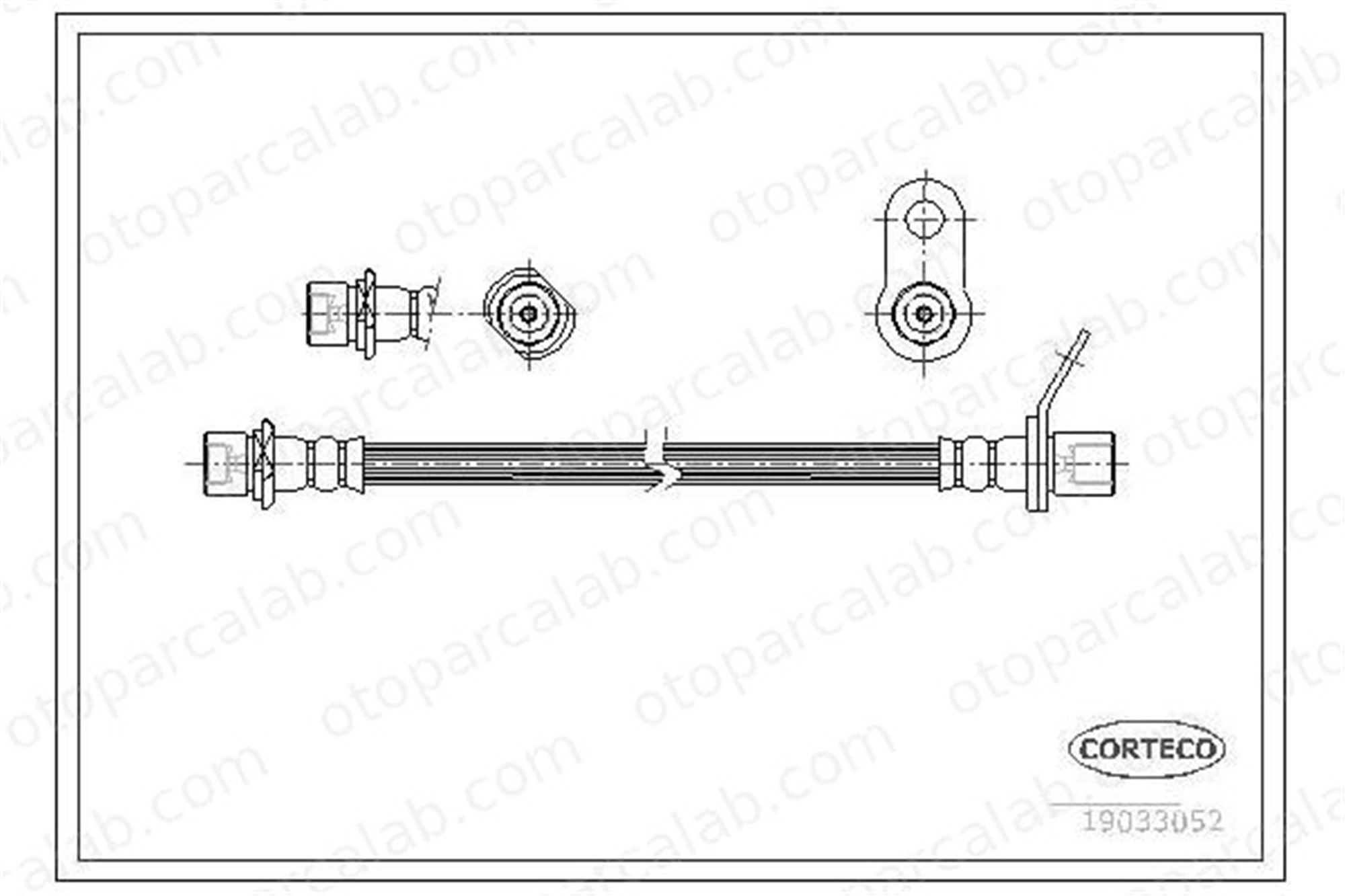 CAVO C901 485A Fren Hortumu Arka Sol TOYOTA AVENSIS Liftback AVENSIS Station wagon 9008094066