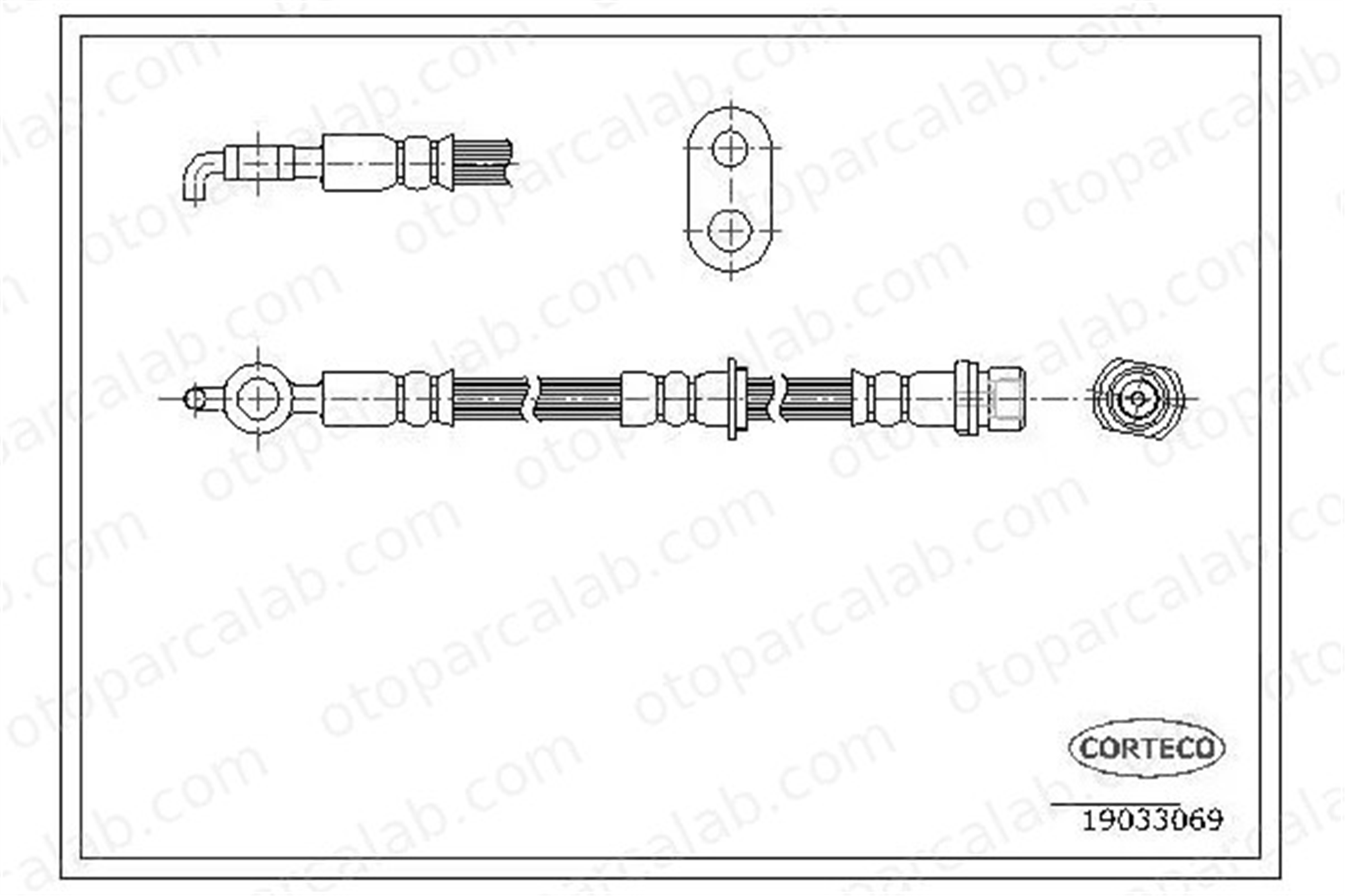 CAVO C901 517A Fren Hortumu Arka Sağ veya Sol TOYOTA CELICA Coupe CELICA Cabrio 9094702769 9094702852