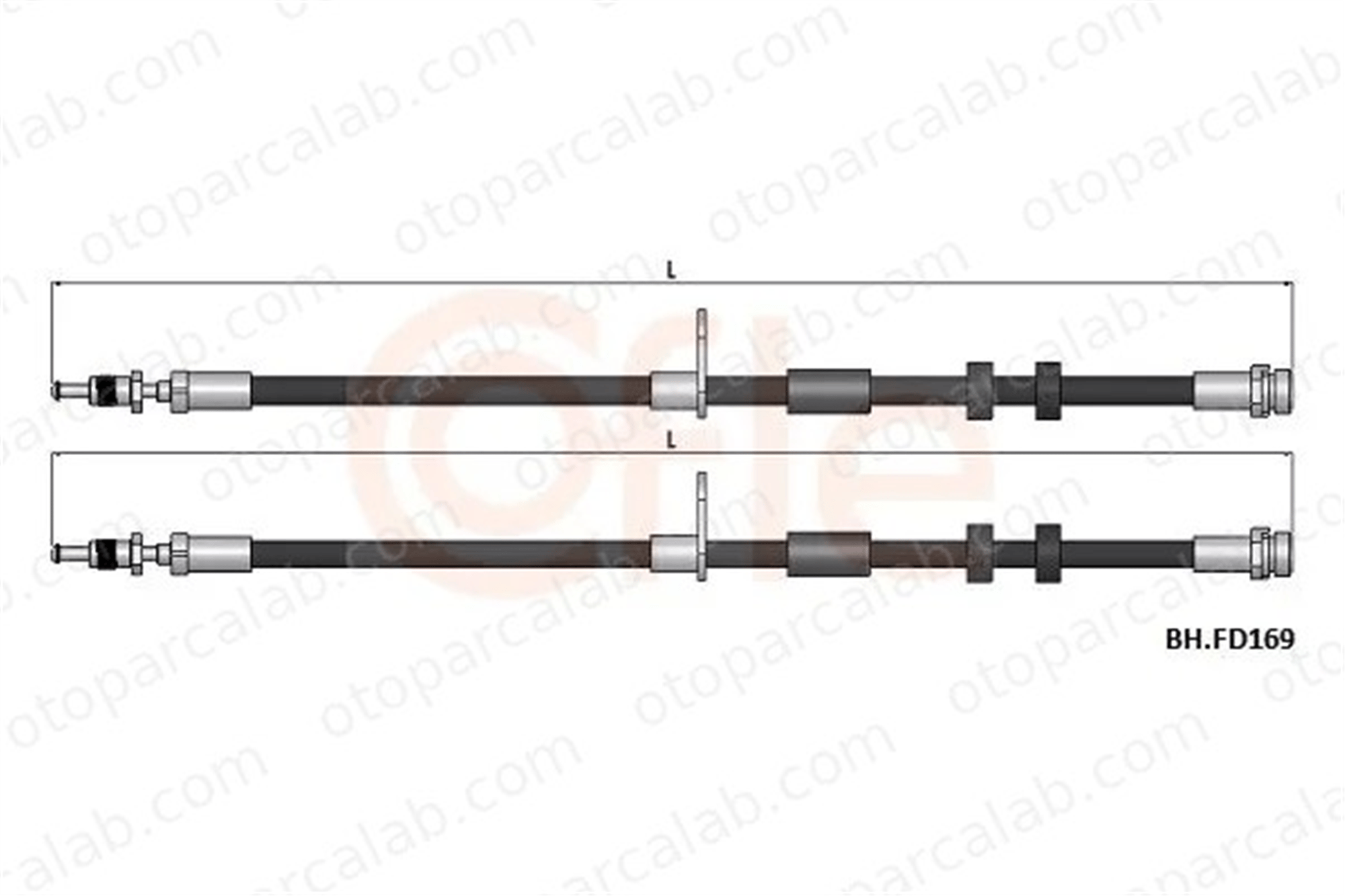 CAVO C901 533A Fren Hortumu Ön Sağ veya Sol FORD C-MAX II GRAND C-MAX 2386813 MEU7K2078EA