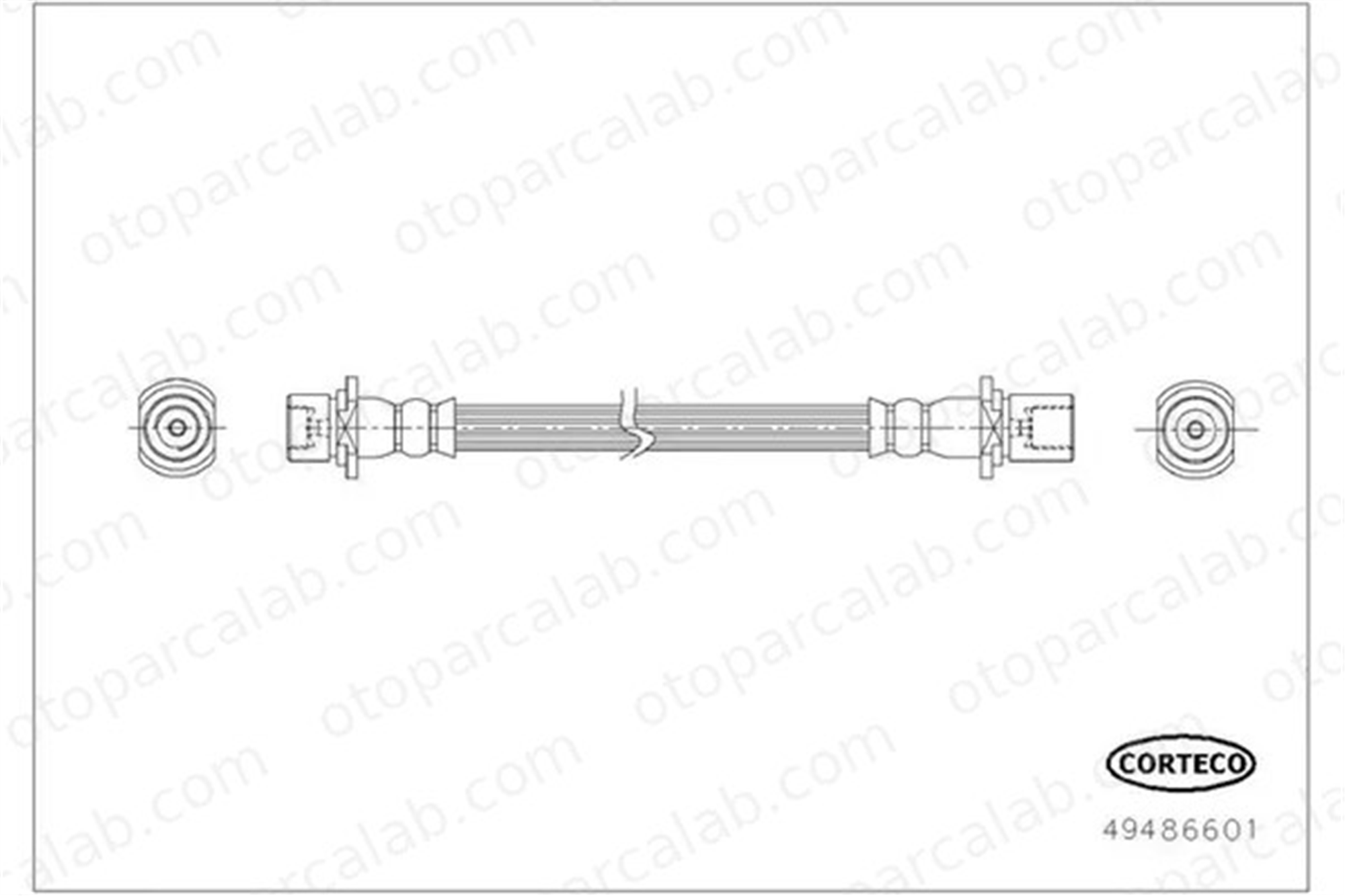 CAVO C901 622A Fren Hortumu Arka Sağ veya Sol TOYOTA LAND CRUISER PRADO 4 RUNNER V 9094702G18