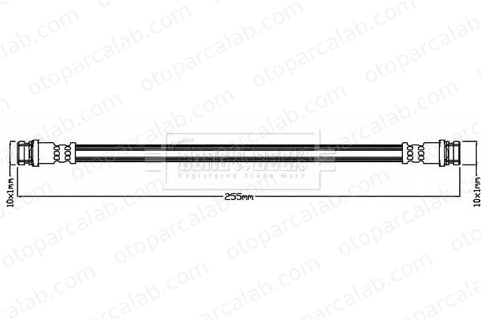 CAVO C901 640A Fren Hortumu Arka Sol PROTON SAVVY PW861397