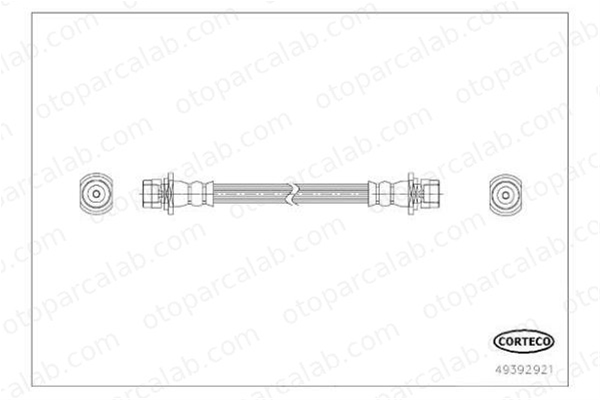 CAVO C901 727A Fren Hortumu Arka Sol TOYOTA YARIS 90947W2037