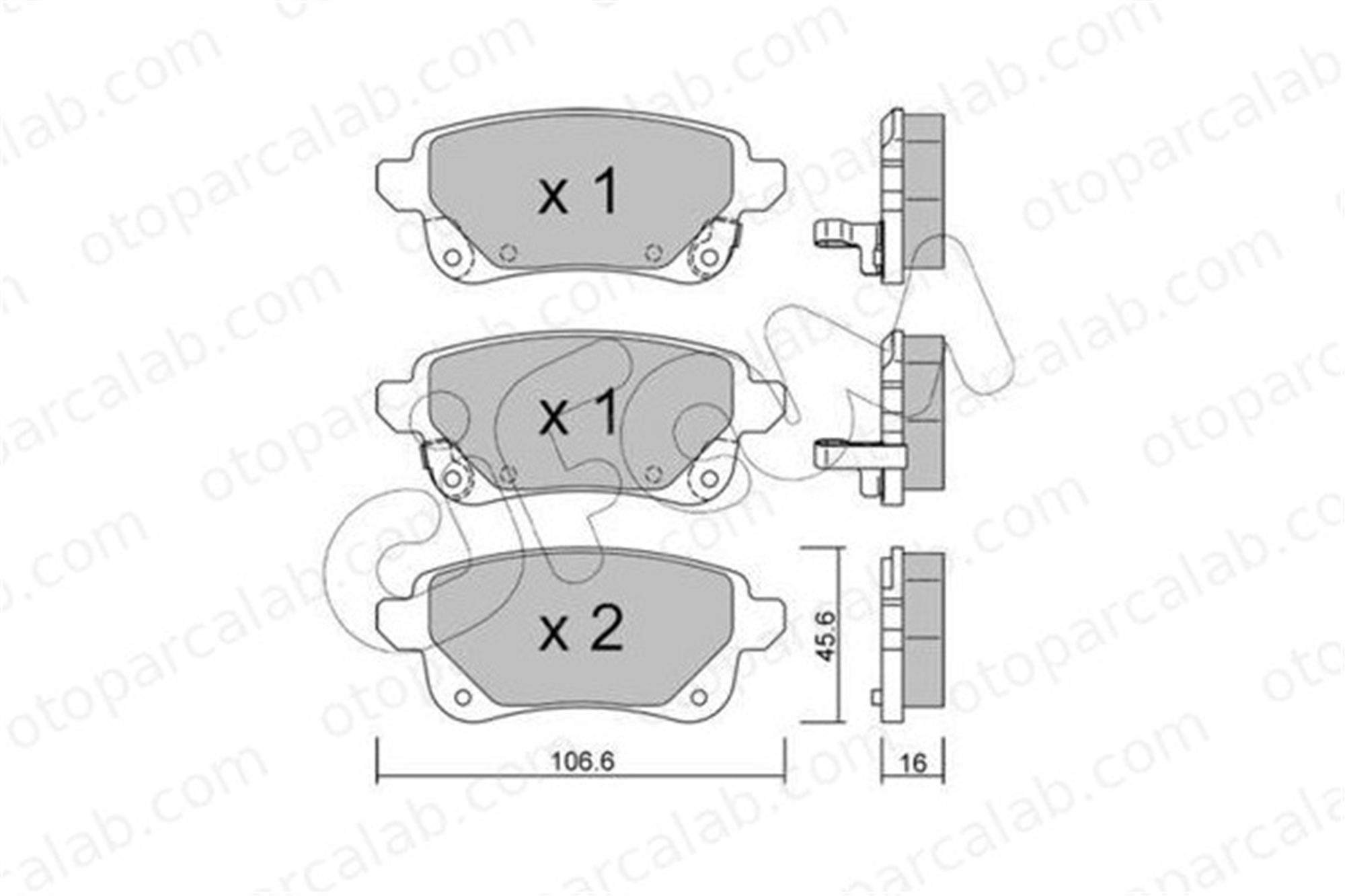 CIFAM 822-1112-1 Fren Disk Balata Arka RENAULT CAPTUR II ZOE 440606659R 440607082R