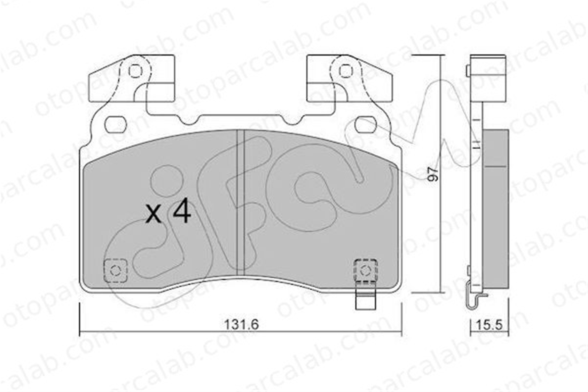 CIFAM 822-1179-0 Fren Disk Balata Ön OPEL INSIGNIA B Country Tourer INSIGNIA B Grand Sport 82211790 23441307
