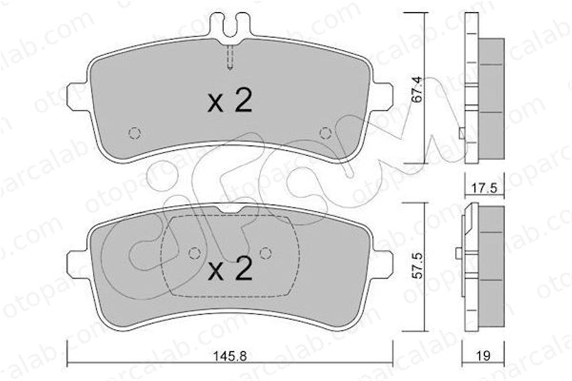 CIFAM 822-1200-0 Fren Disk Balata Ön MERCEDES-BENZ AMG GT S-SERISI 82212000 4203202