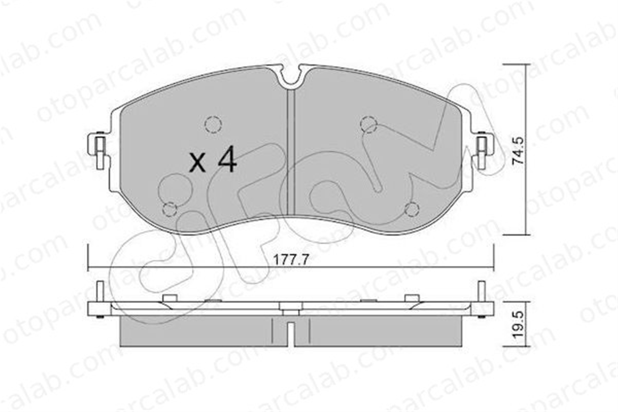 CIFAM 822-1262-0 Fren Disk Balata Ön VW CRAFTER Panelvan/Van MAN TGE Panelvan/Van 82212620 65508206006