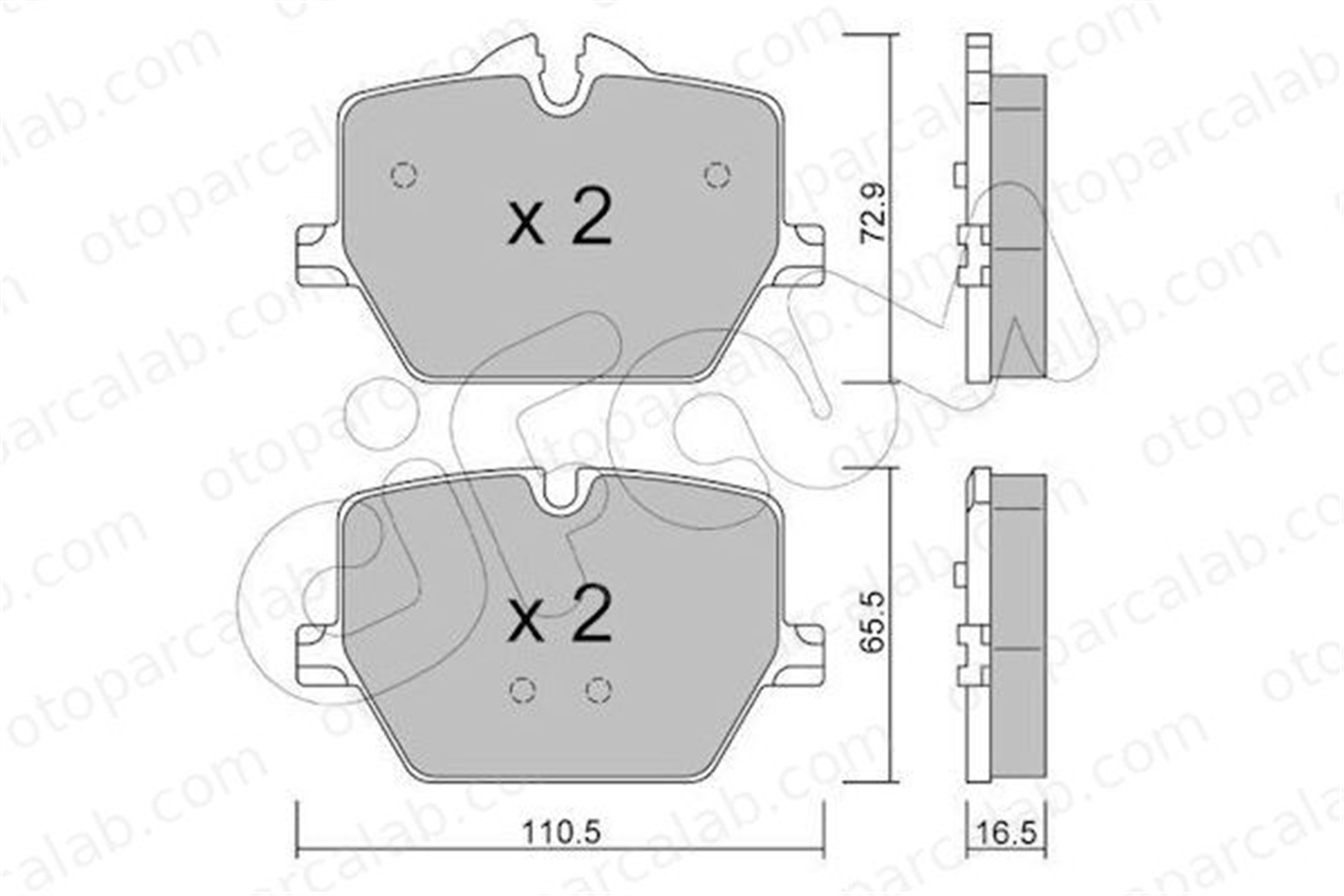 CIFAM 822-1266-0 Fren Disk Balata Ön BMW 3 3 Touring 82212660 34206888835