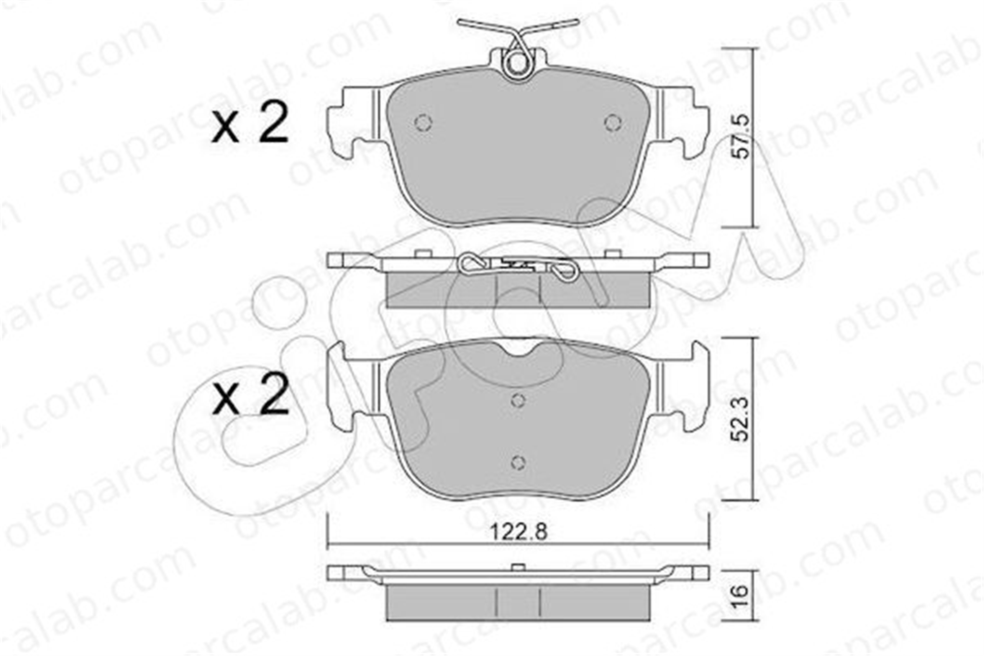 CIFAM 822-1281-0 Fren Disk Balata Ön SEAT LEON LEON Sportstourer 82212810 5WA698451E