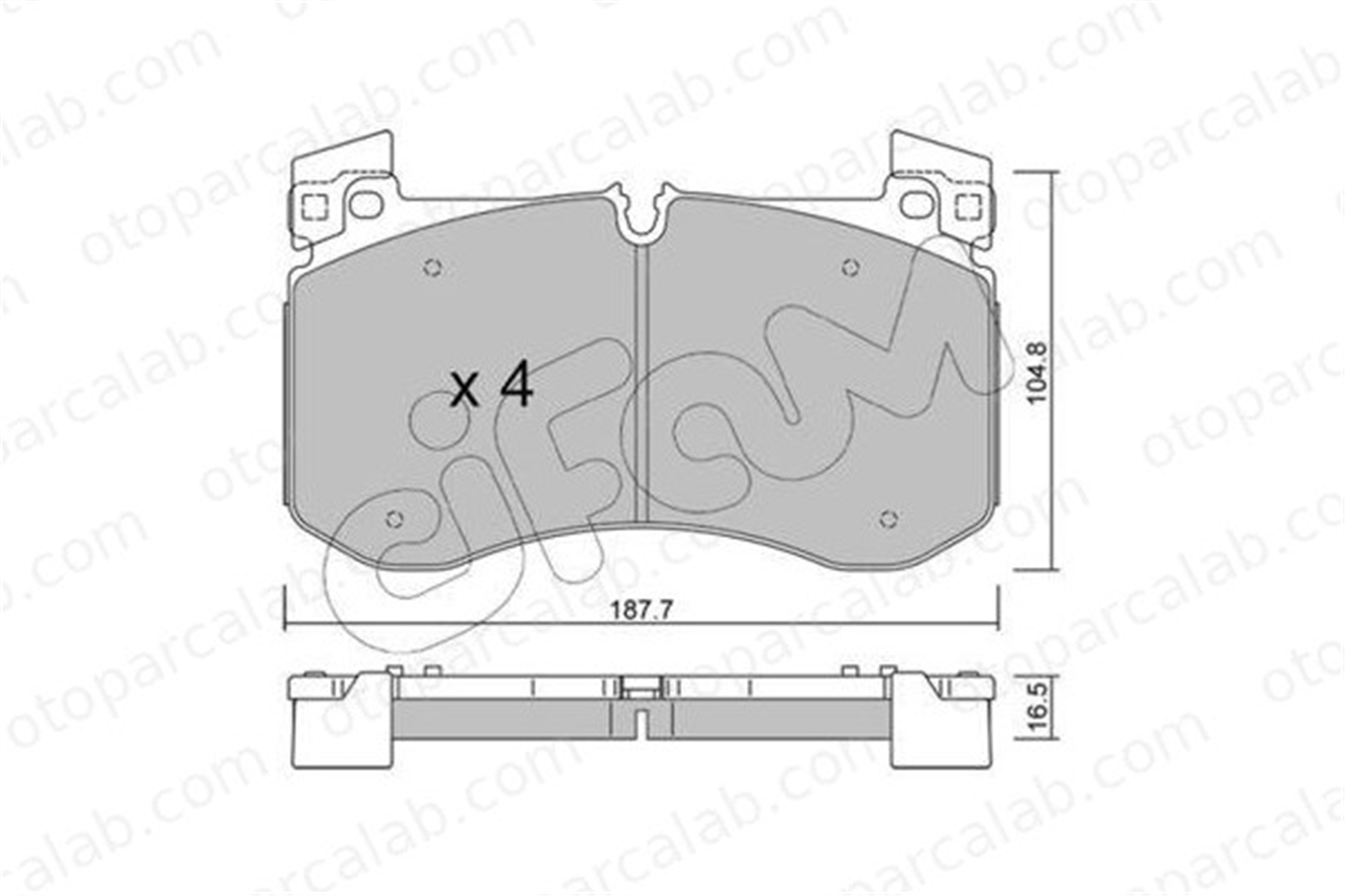 CIFAM 822-1308-0 Fren Disk Balata Ön MERCEDES-BENZ GLE GLE Coupe 82213080 4201303