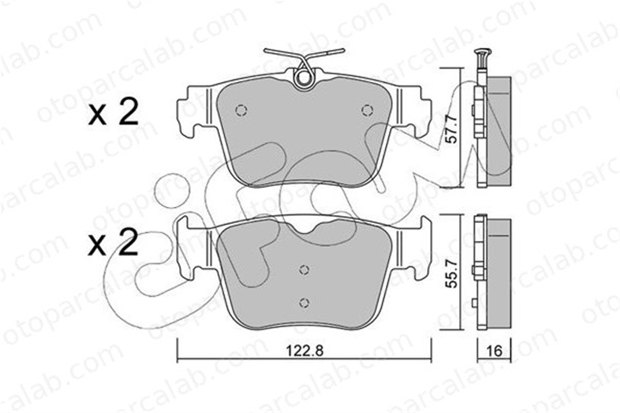 CIFAM 822-1317-0 Fren Disk Balata Ön SKODA OCTAVIA IV Combi OCTAVIA IV 5WA698451A 5WA698451K