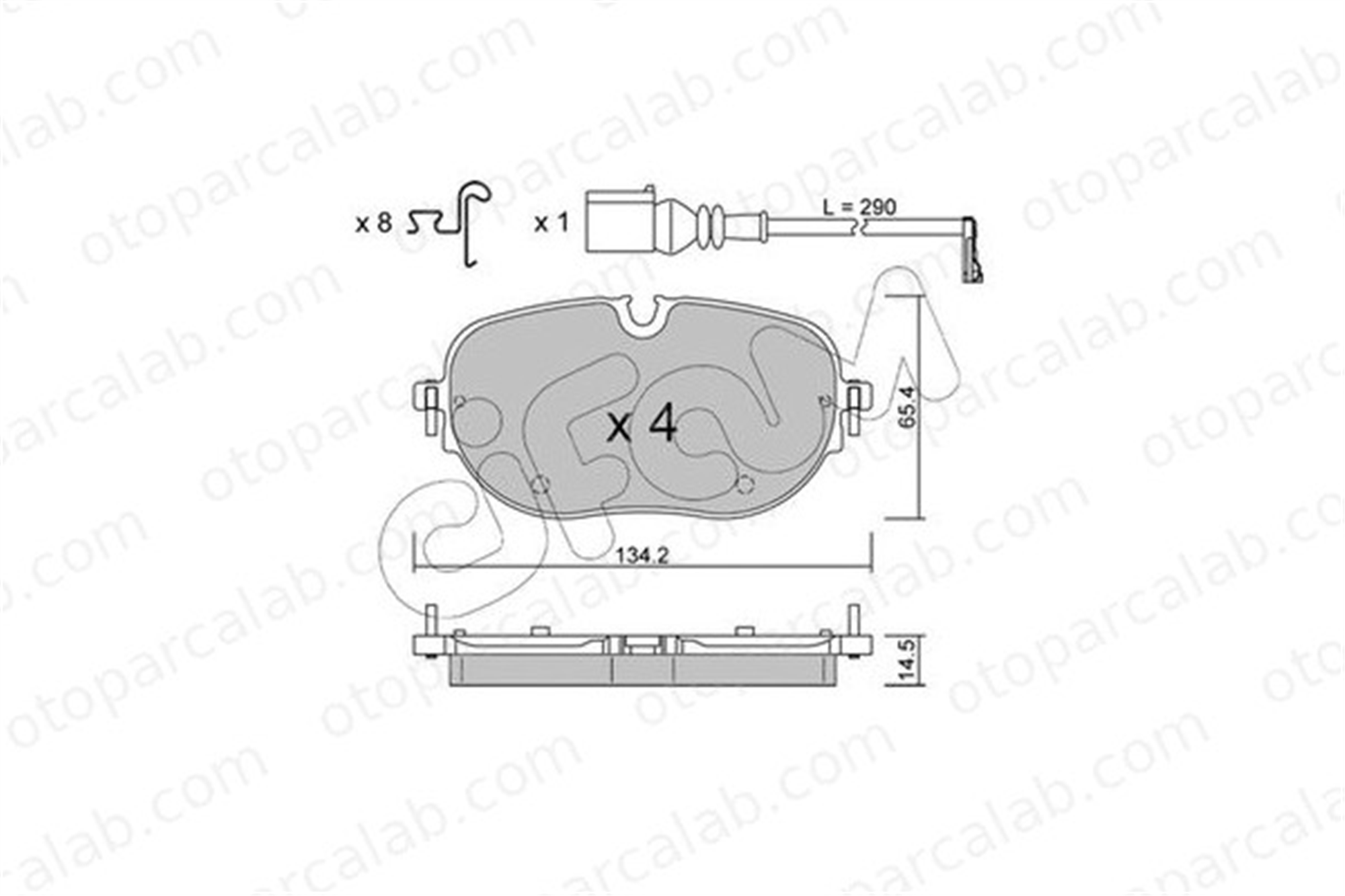 CIFAM 822-1318-0 Fren Disk Balata Ön VW ID.3 CUPRA BORN 1EA698151 1EA698151L