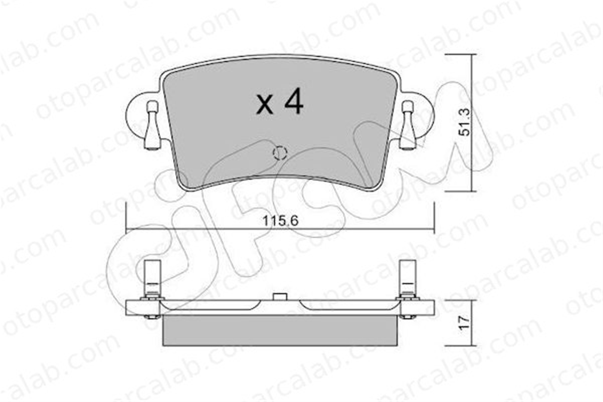 CIFAM 822-546-0 Fren Disk Balata Ön OPEL MOVANO A Panelvan/Van RENAULT MASTER II Minibüs/Otobüs 8225460 4406000Q2K