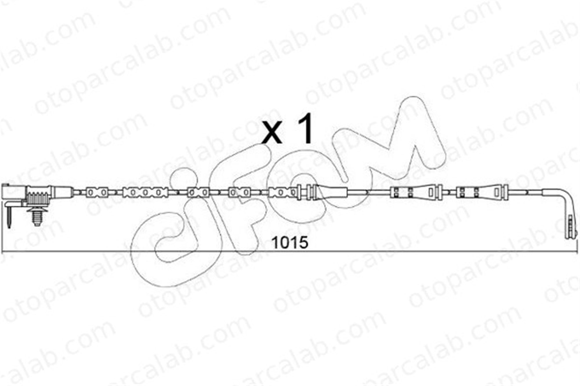 CIFAM SU.357 Balata İkaz Kablosu Arka LAND ROVER RANGE ROVER VELAR JAGUAR F-PACE LR090709 T4A3216