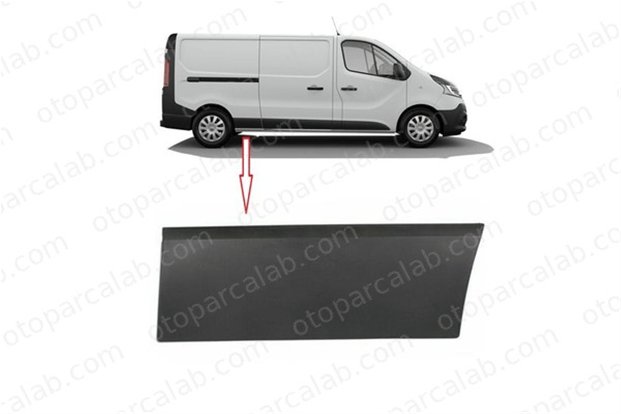 CM 11914 Çamurluk Bandı Arka Sağ FIAT TALENTO Panelvan/Van NISSAN NV300 Panelvan/Van 788129036R 4407252