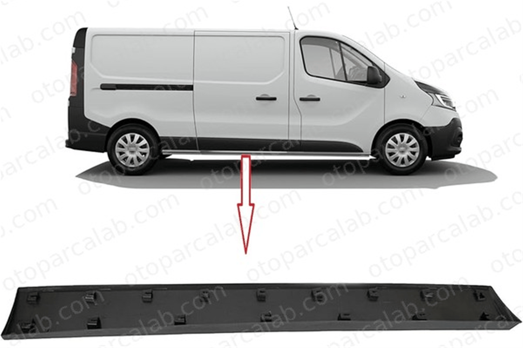 CM 11920 Kapı Bandı Arka Sağ RENAULT TRAFIC III Minibüs/Otobüs TRAFIC III Panelvan/Van 828208208R 6000617422