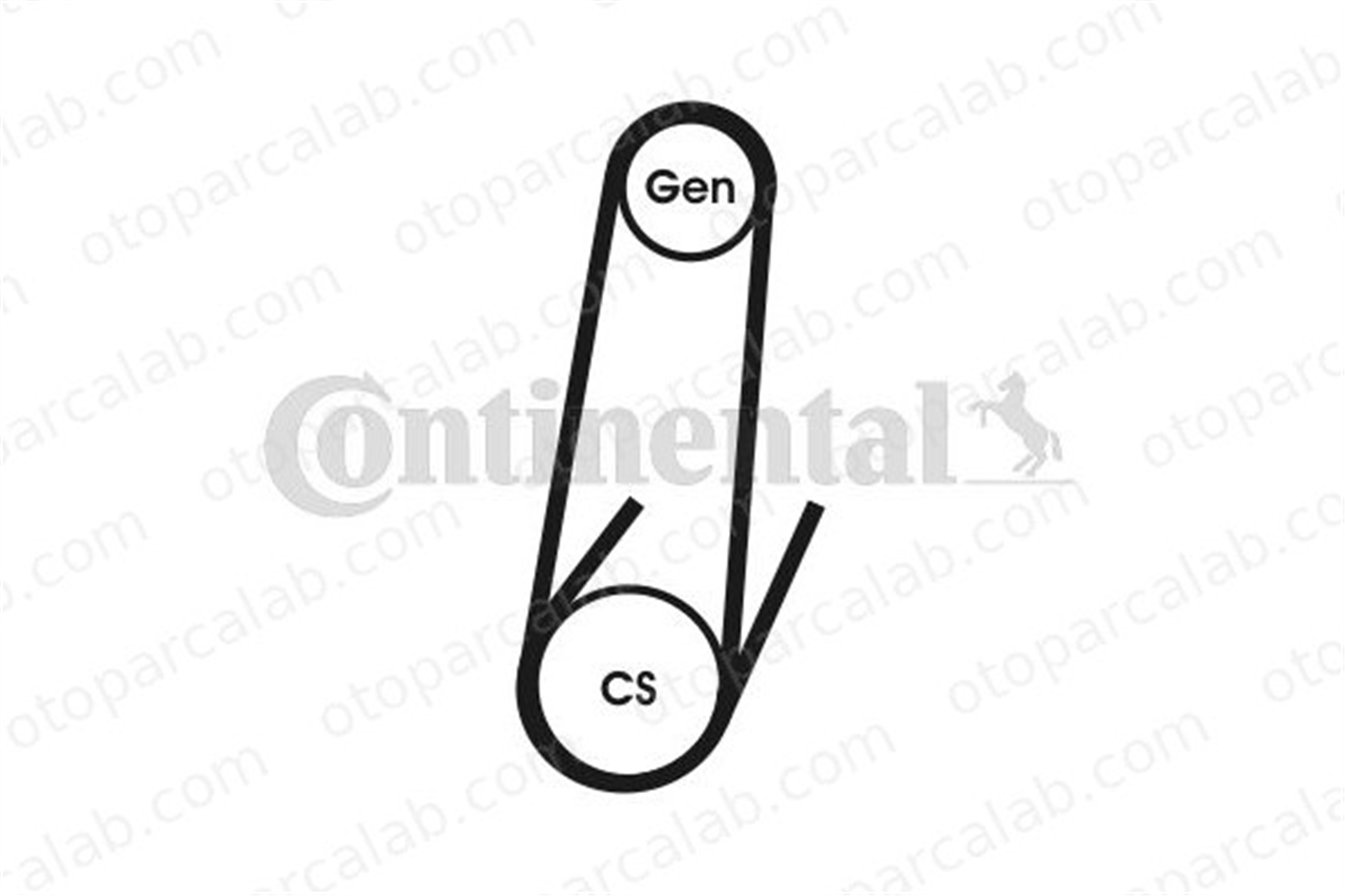CONTINENTAL 4PK611 ELAST Vantilatör Kayışı BMW R 1150 R 1100 4PK611ELAST 12287681841