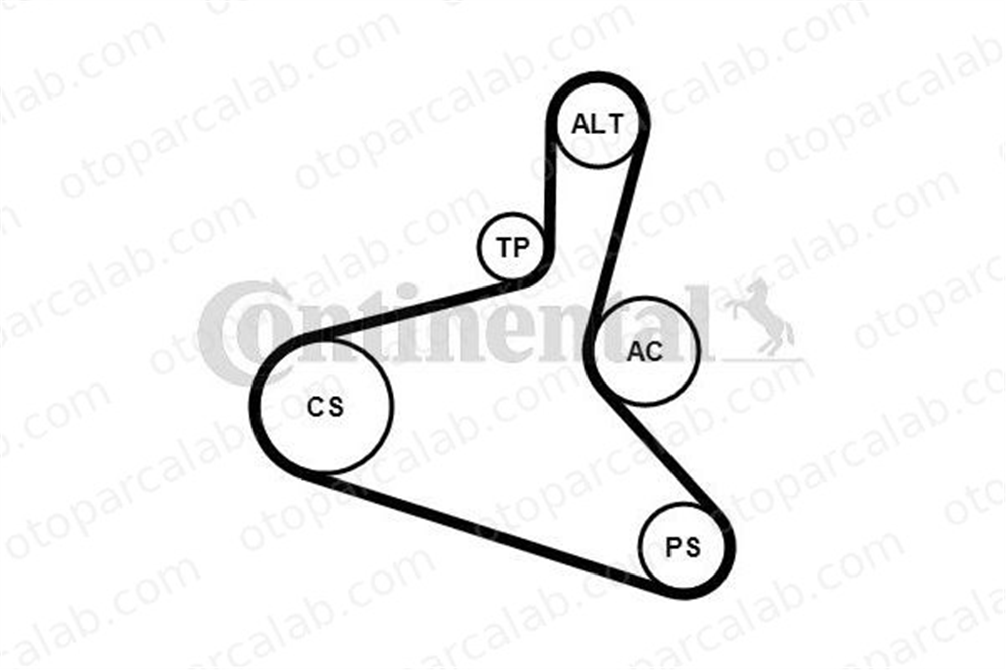 CONTINENTAL 6DPK1195K2 Vantilatör Kayış Seti VW BORA I BORA Variant 6A260849C 06A260849C