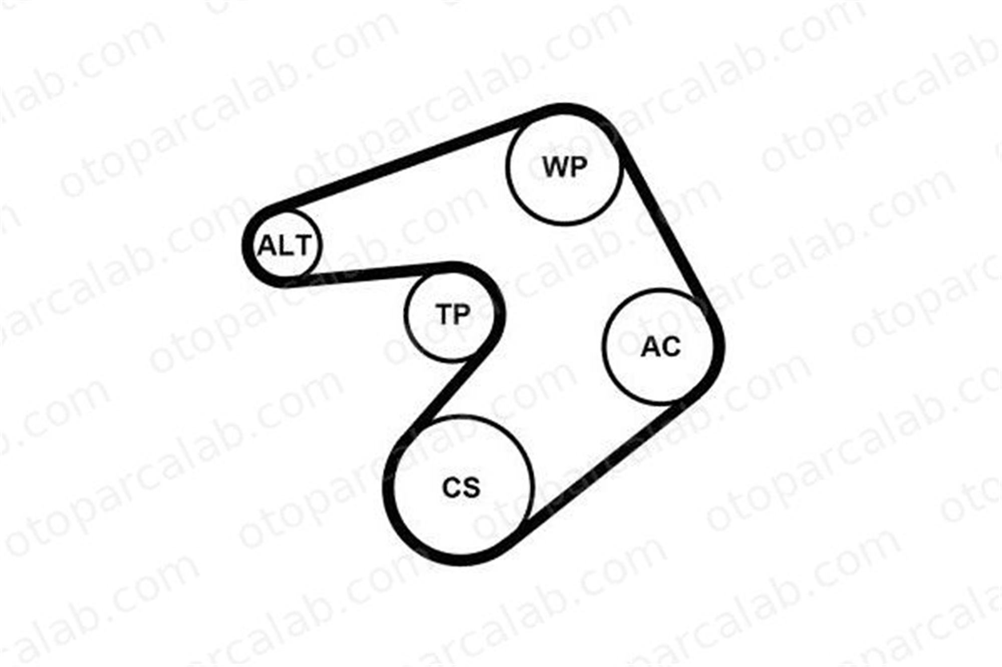 CONTINENTAL 6PK1205WP1 Vantilatör Kayış Seti OPEL ASTRA J ASTRA J Sedan 1340267 1340550