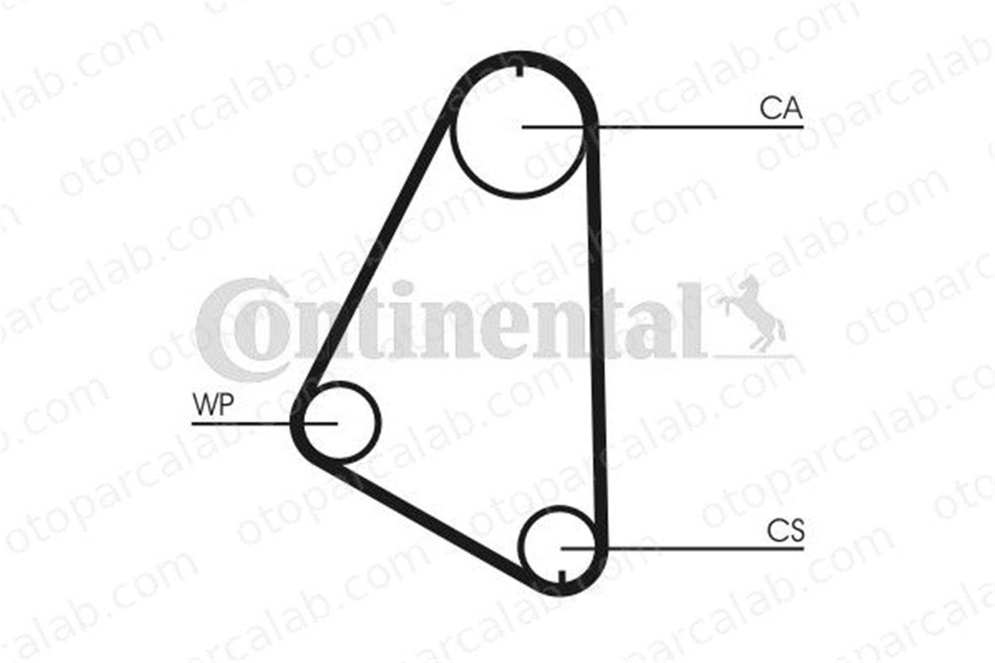 CONTINENTAL CT526 Triger Kayışı OPEL CORSA A Hatchback KADETT D 636371 90108360