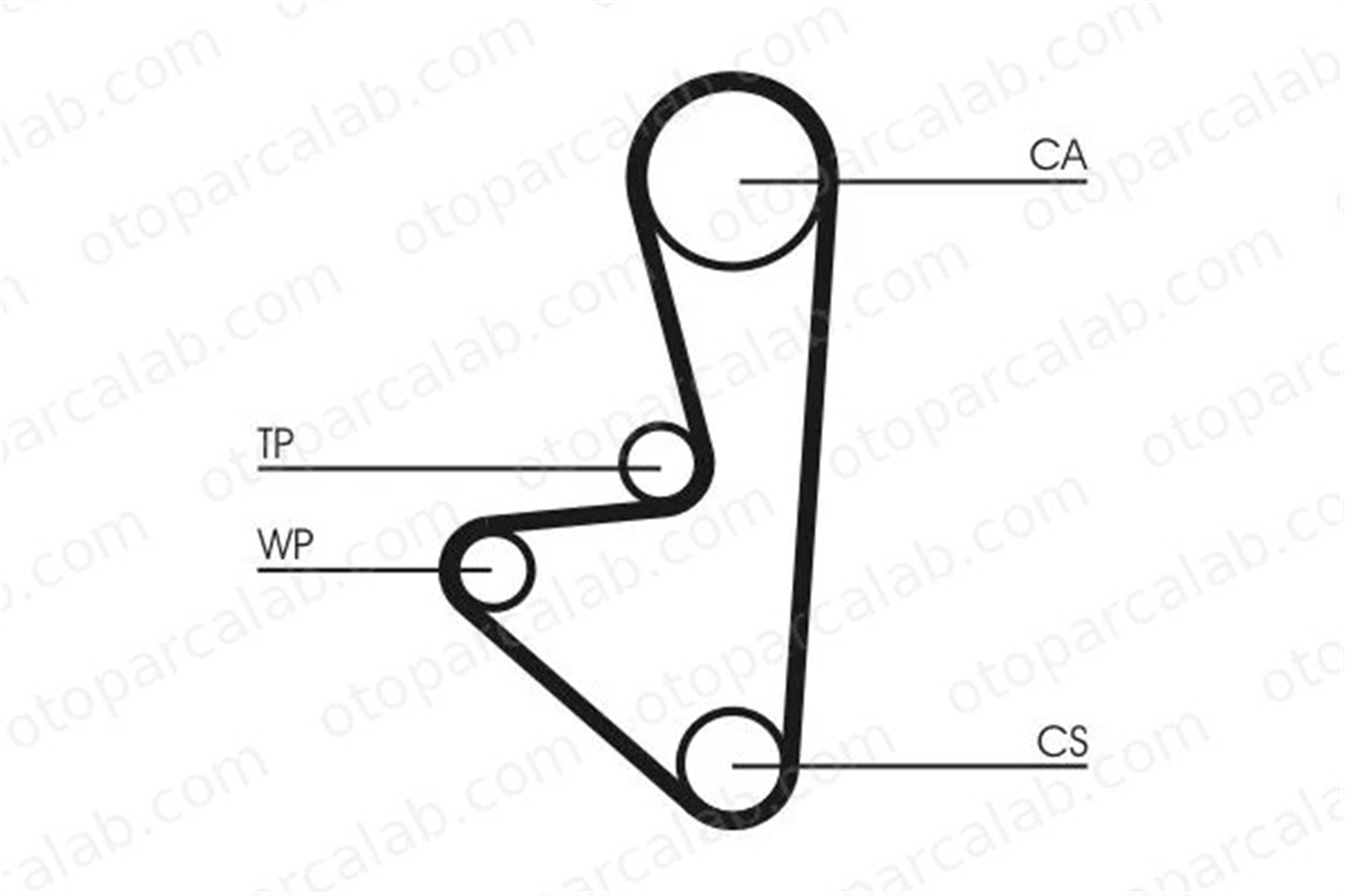 CONTINENTAL CT607WP2 Triger Kayış Seti CITROËN AX PEUGEOT 205 I Cabrio 81644 081644