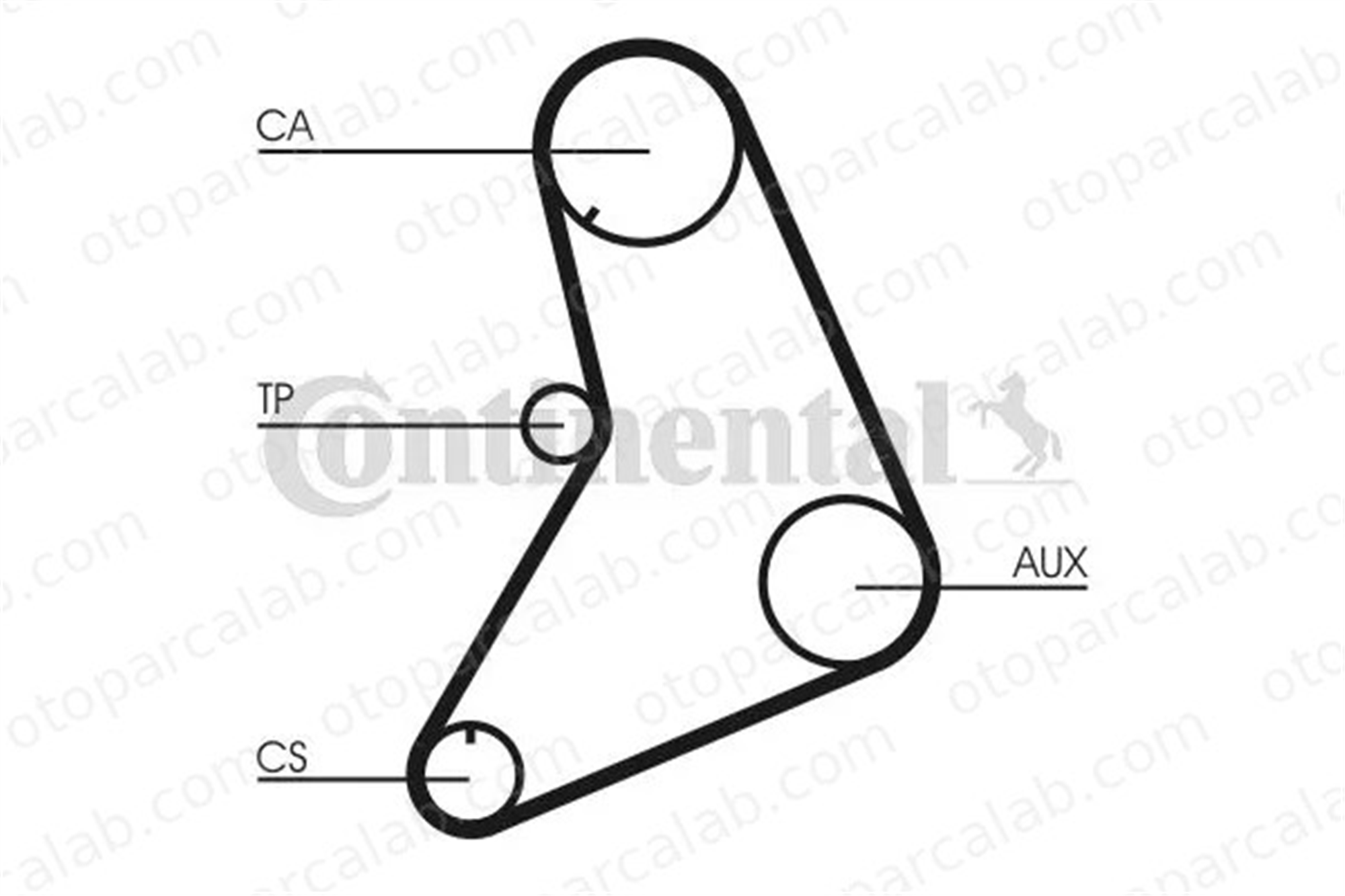 CONTINENTAL CT685 Triger Kayışı FORD TAUNUS TAUNUS Turnier 70HM6268AA 111000