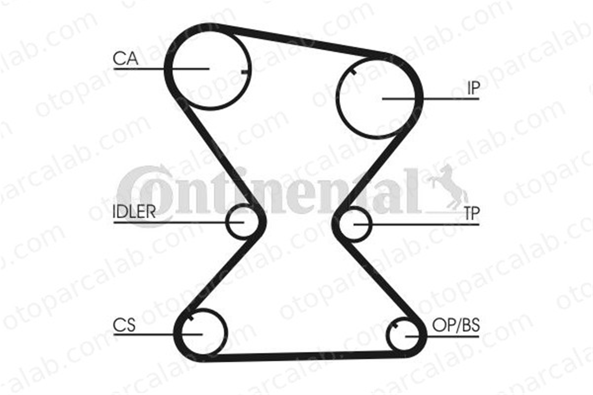 CONTINENTAL CT842 Triger Kayışı PROTON PERSONA 400 PERSONA 400 Hatchback MD192319