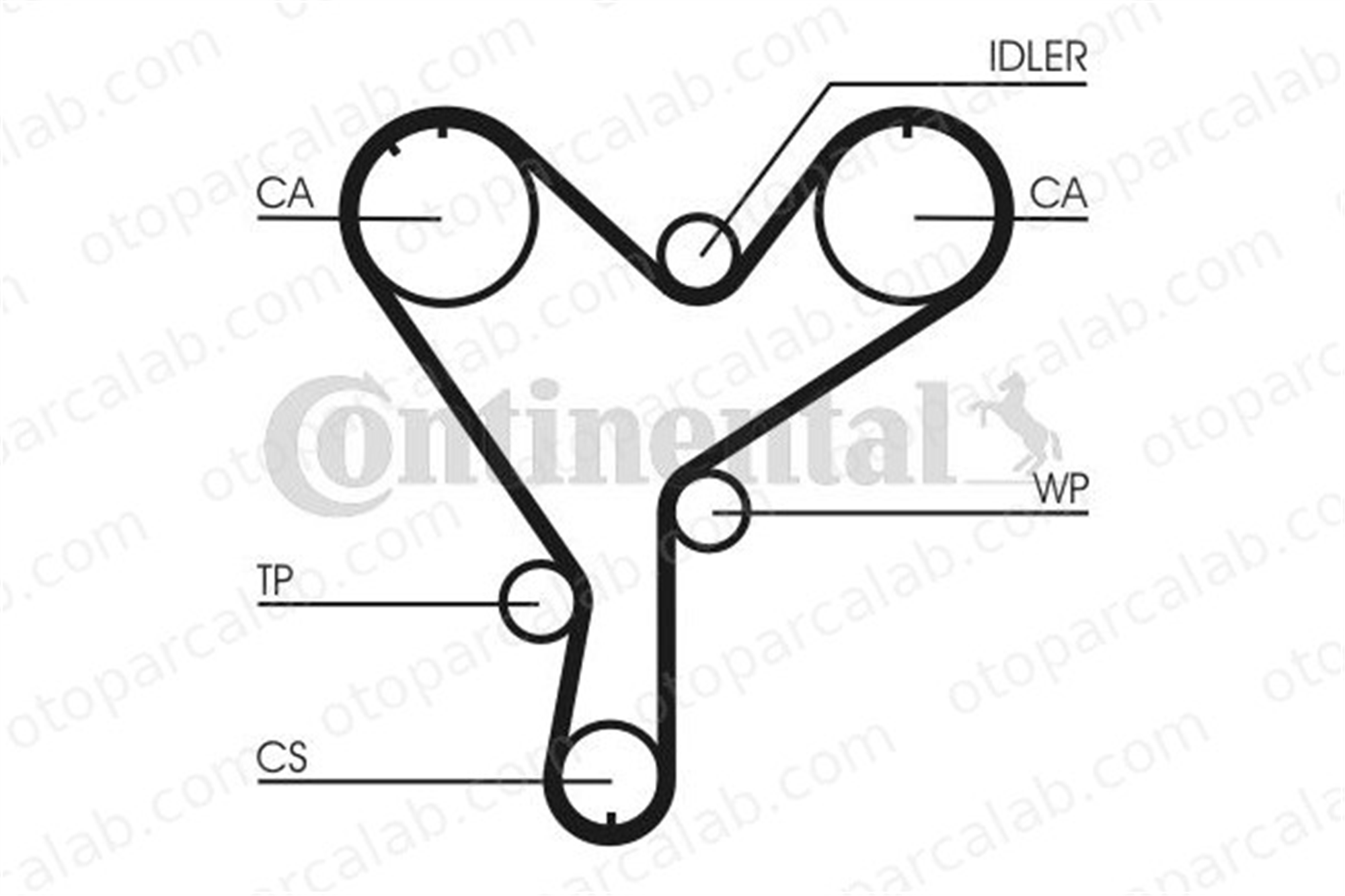 CONTINENTAL CT852 Triger Kayışı ISUZU TROOPER III TROOPER III Açık arazi aracı 5636375 8971363210