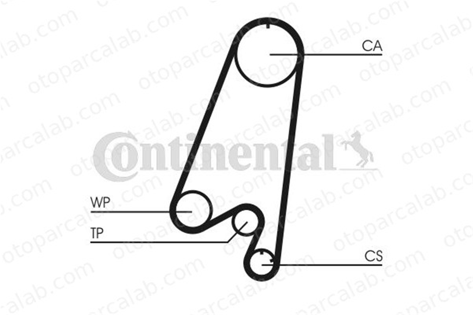 CONTINENTAL CT910WP1 Triger Kayış Seti CHEVROLET MATIZ DAEWOO TICO 25194440 94599007