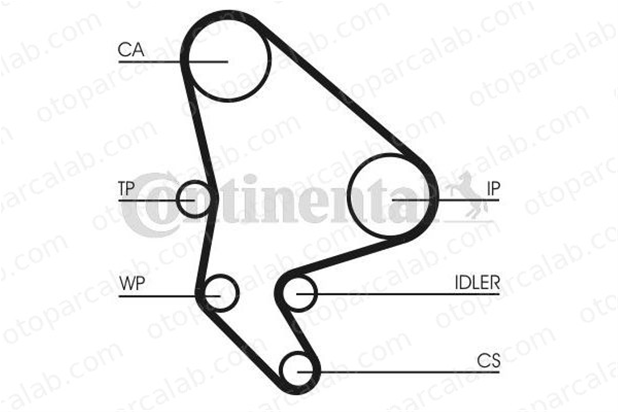 CONTINENTAL CT987WP2 Triger Kayış Seti CITROËN C5 I C5 I Break 55997711 816A9