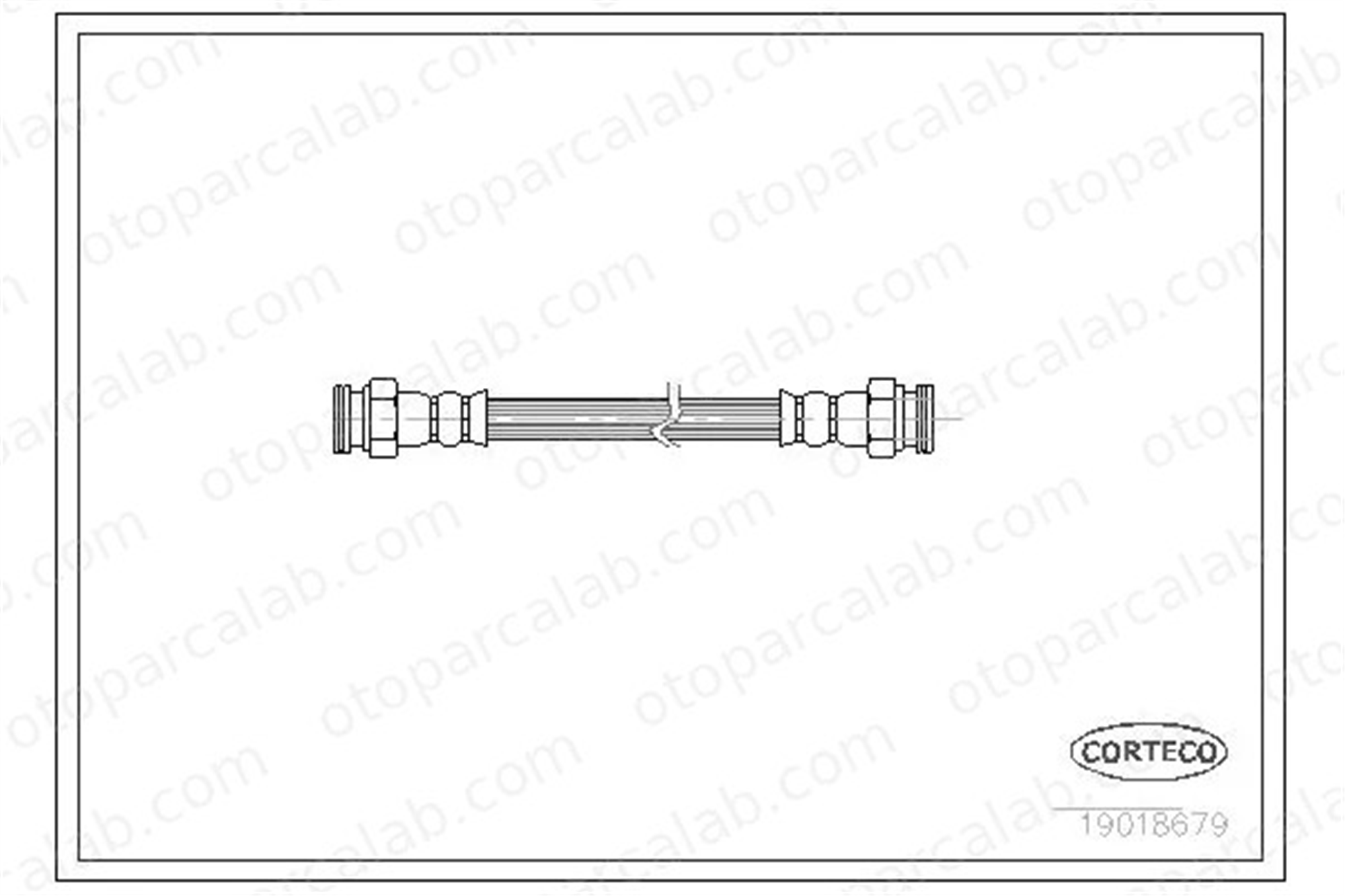CORTECO 19018679 Fren Hortumu Arka Sağ veya Sol RENAULT 18 ESPACE I 19018679 7701349338