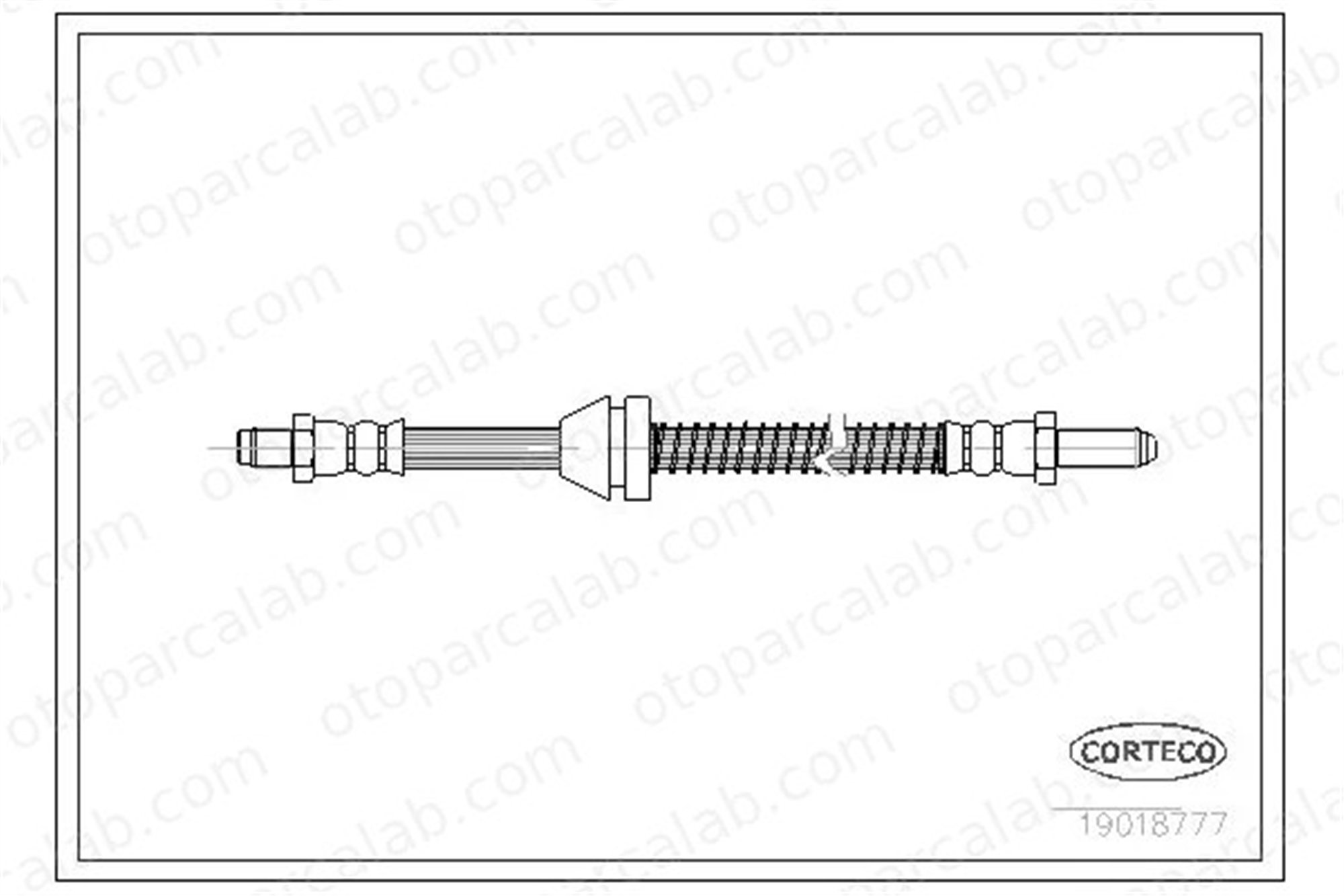 CORTECO 19018777 Fren Hortumu Arka Sağ veya Sol FORD SCORPIO I SIERRA II Hatchback 19018777 6508658