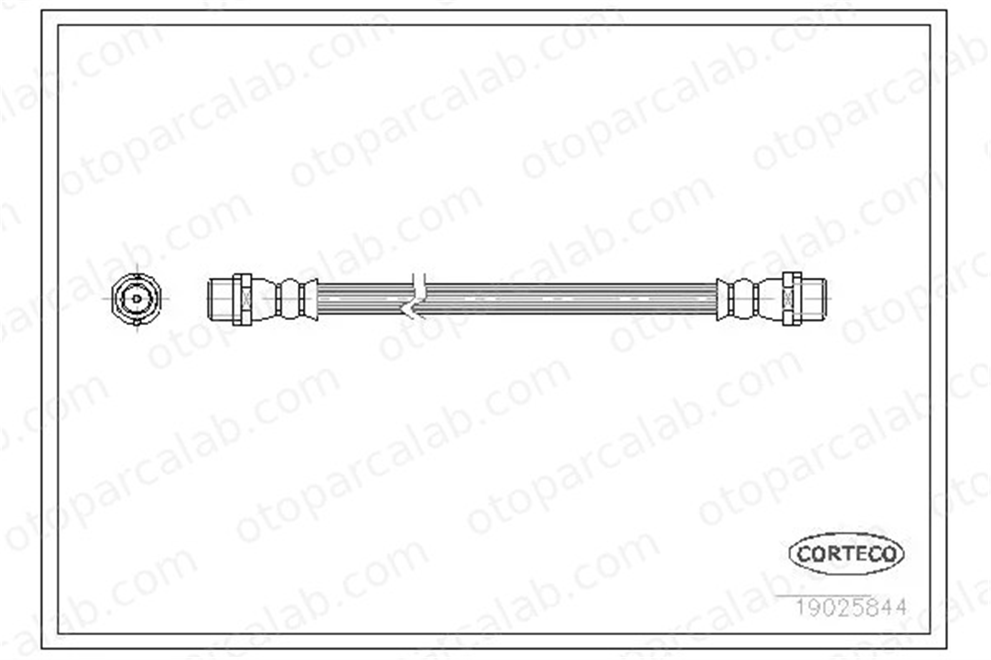CORTECO 19025844 Fren Hortumu Arka Sağ veya Sol AUDI A4 B5 A4 B5 Avant 8A0611775A 8D0611775C