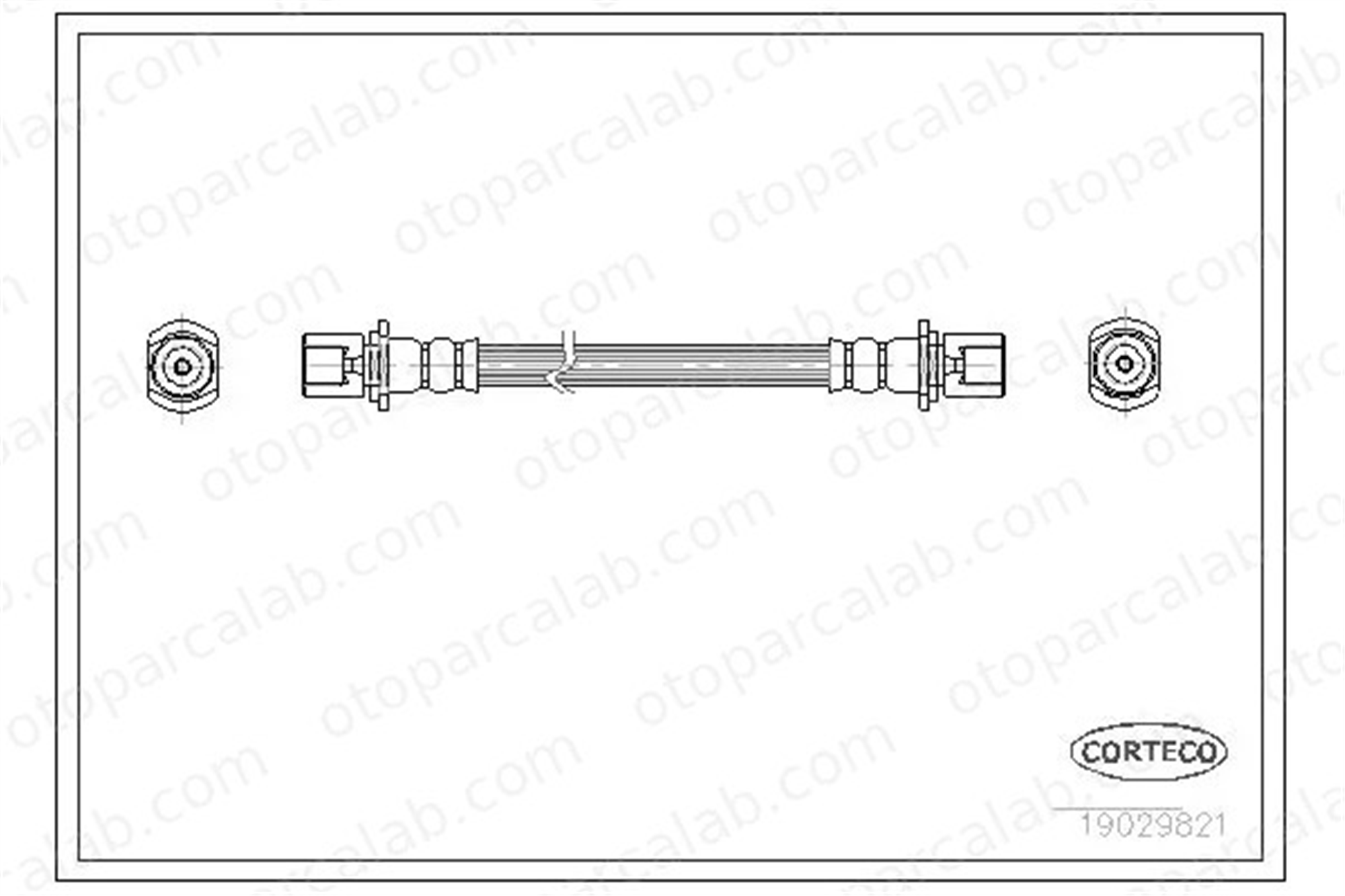 CORTECO 19029821 Fren Hortumu Arka Sağ veya Sol TOYOTA CAMRY CARINA V Station wagon 9094702497