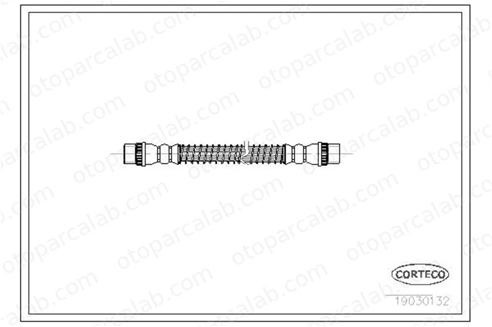CORTECO 19030132 Fren Hortumu Arka Sağ veya Sol CITROËN C5 I Break C5 I 19030132 480698