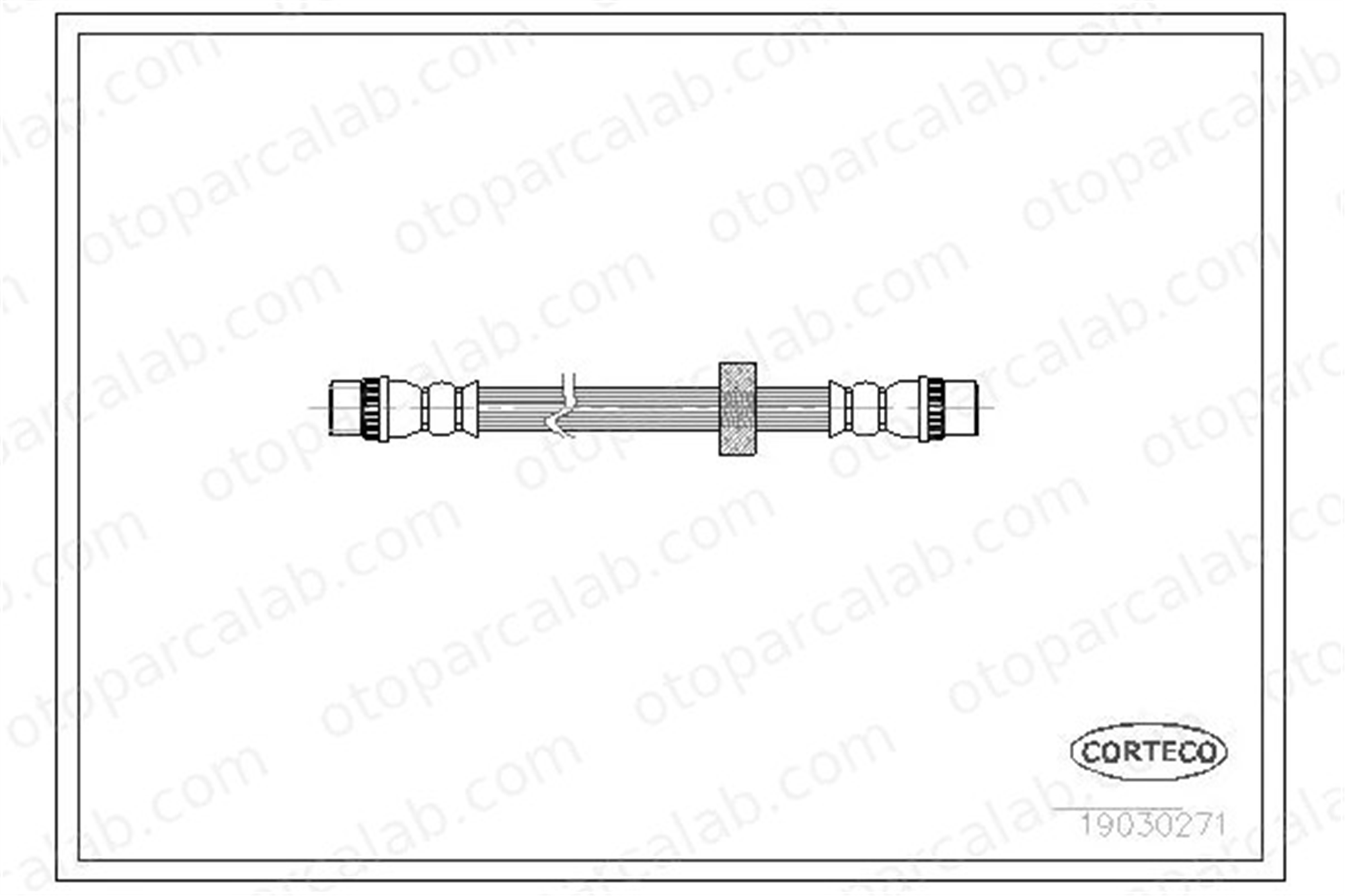CORTECO 19030271 Fren Hortumu Arka Sağ veya Sol OPEL VIVARO A Panelvan/Van RENAULT TRAFIC II Panelvan/Van 19030271 4409165