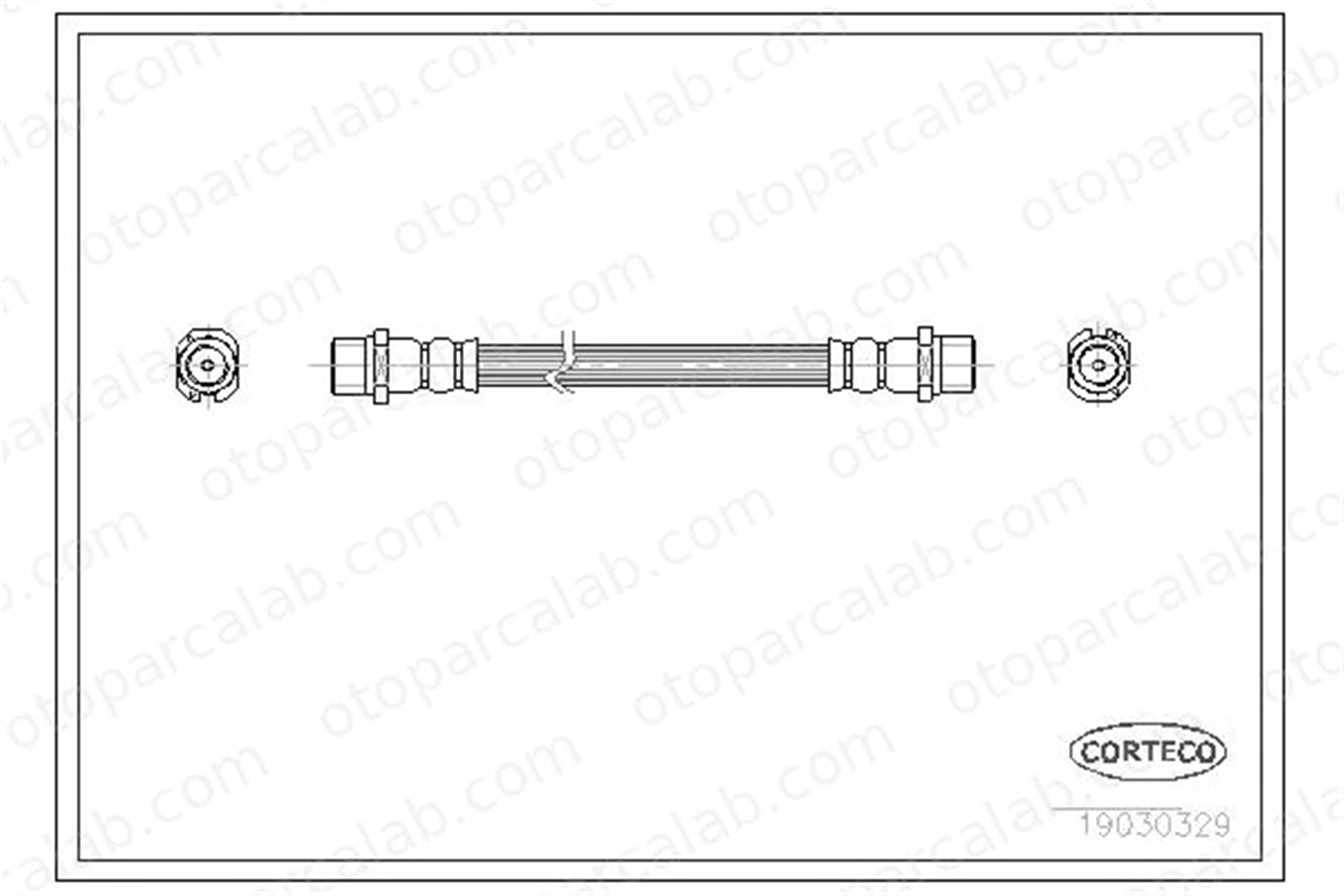 CORTECO 19030329 Fren Hortumu Arka Sağ veya Sol OPEL CORSA C Kasa/eğik arka CORSA C 13335204 562170