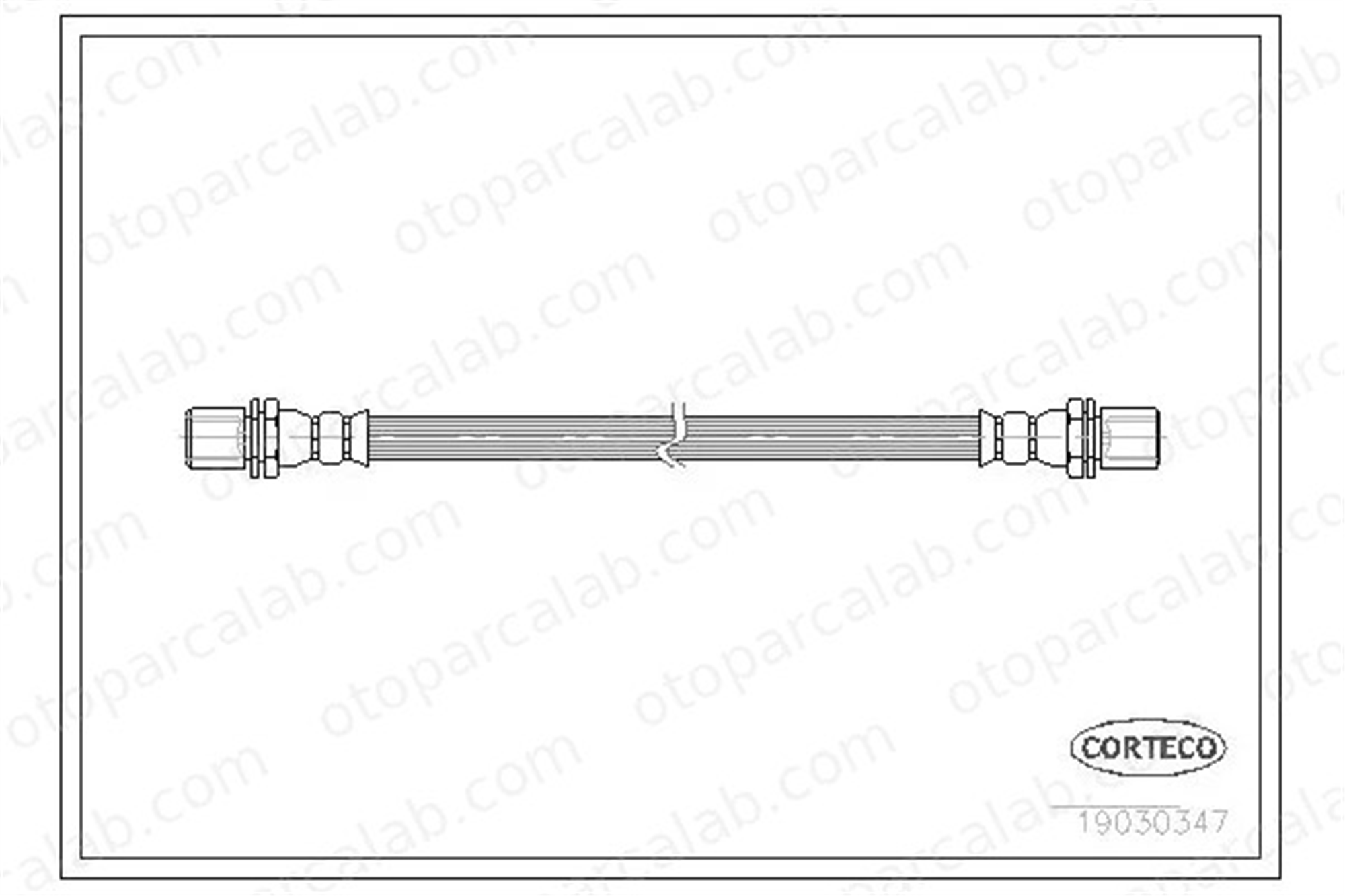 CORTECO 19030347 Fren Hortumu Ön Sağ veya Sol TOYOTA CARINA II CARINA III Station wagon 19030347 9094702122