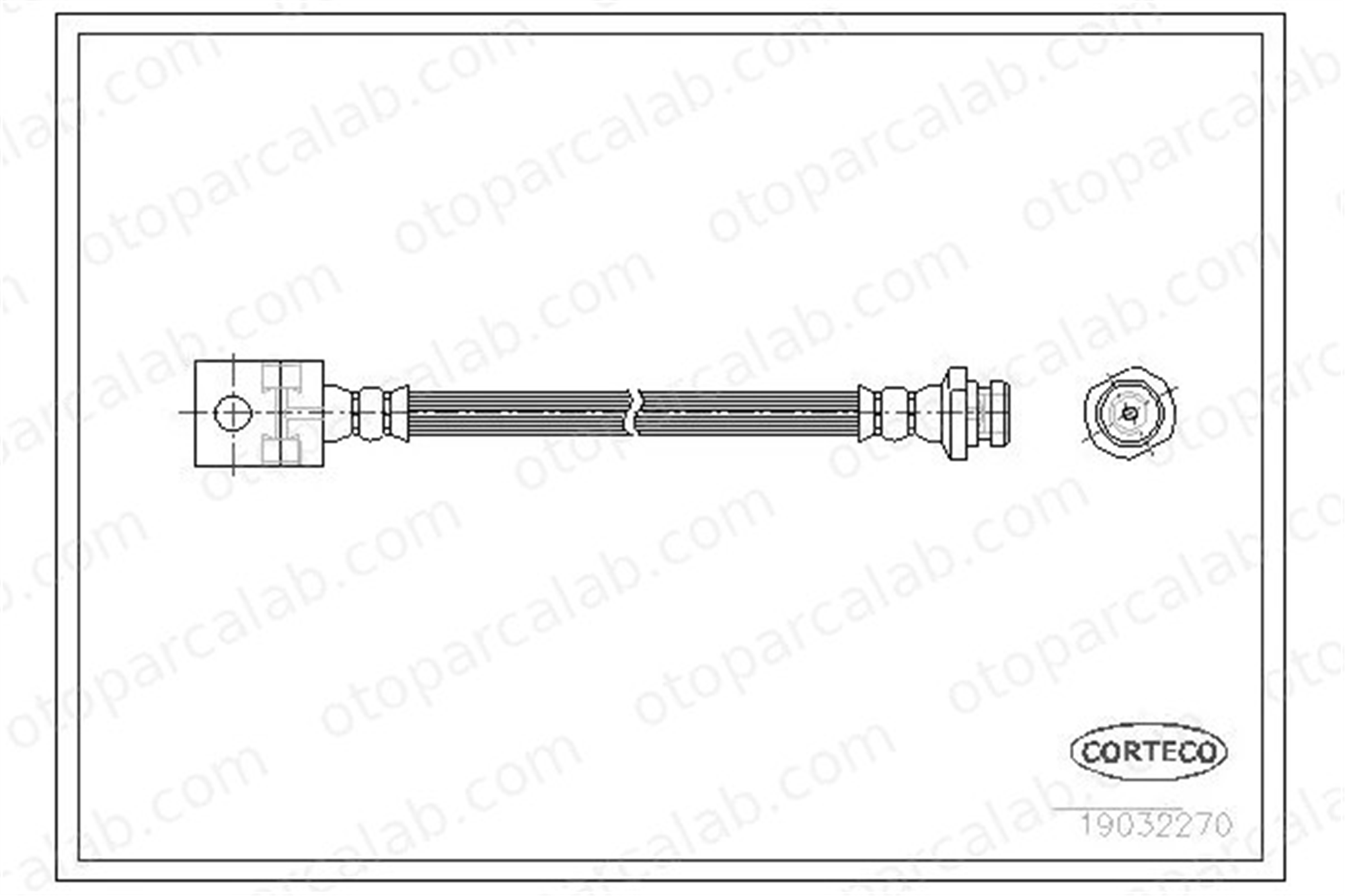 CORTECO 19032270 Fren Hortumu Arka Sağ veya Sol FORD MAVERICK 1956496