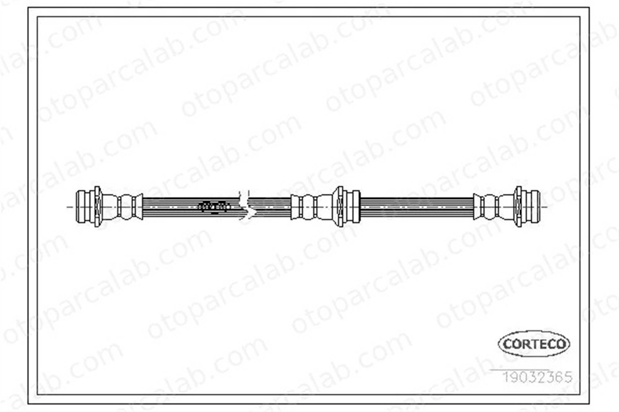 CORTECO 19032365 Fren Hortumu Arka Sağ veya Sol SUZUKI SWIFT II Hatchback SWIFT II Sedan 5159060B00 5159060BB0
