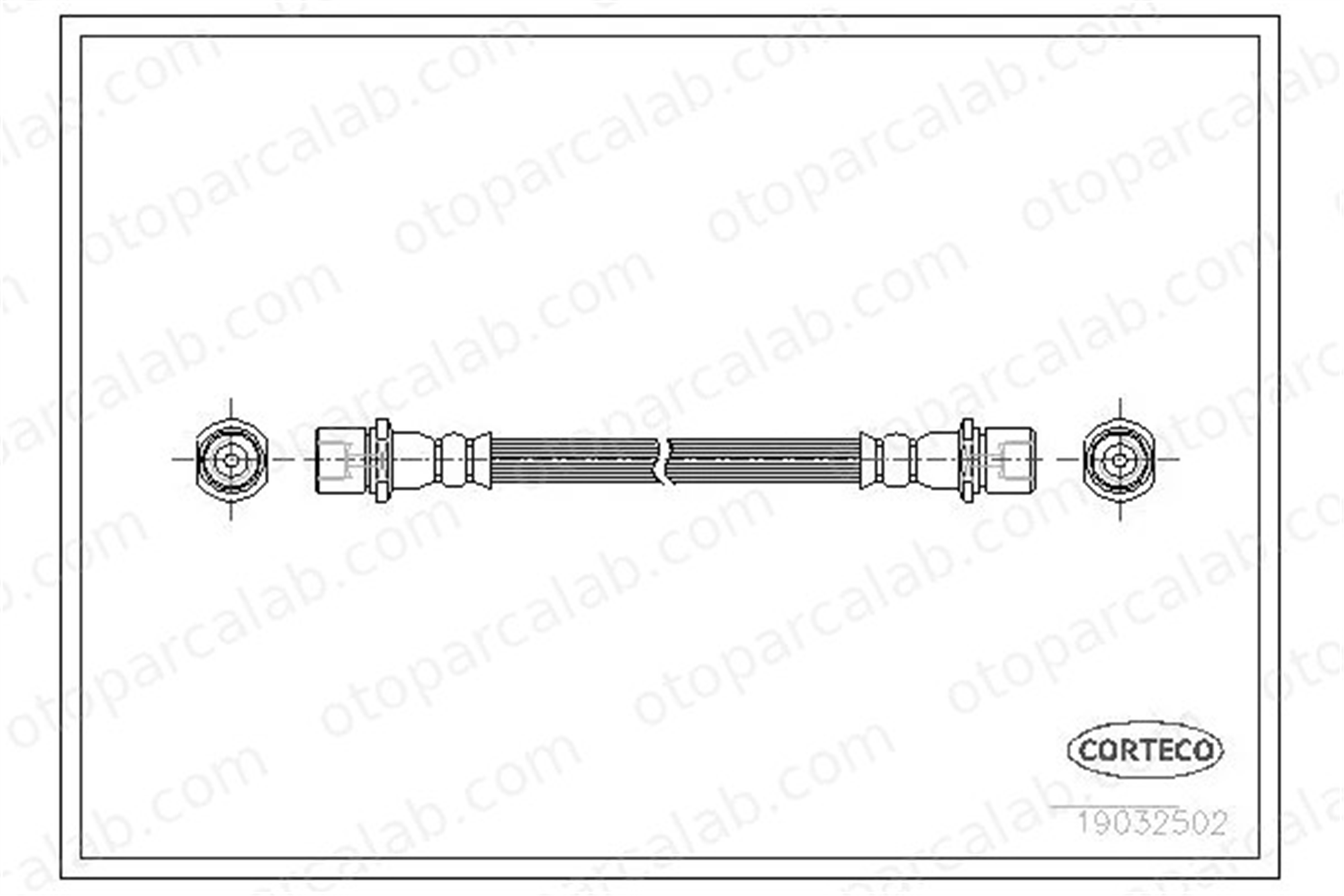 CORTECO 19032502 Fren Hortumu Arka Sağ veya Sol SUBARU OUTBACK 26541AE020