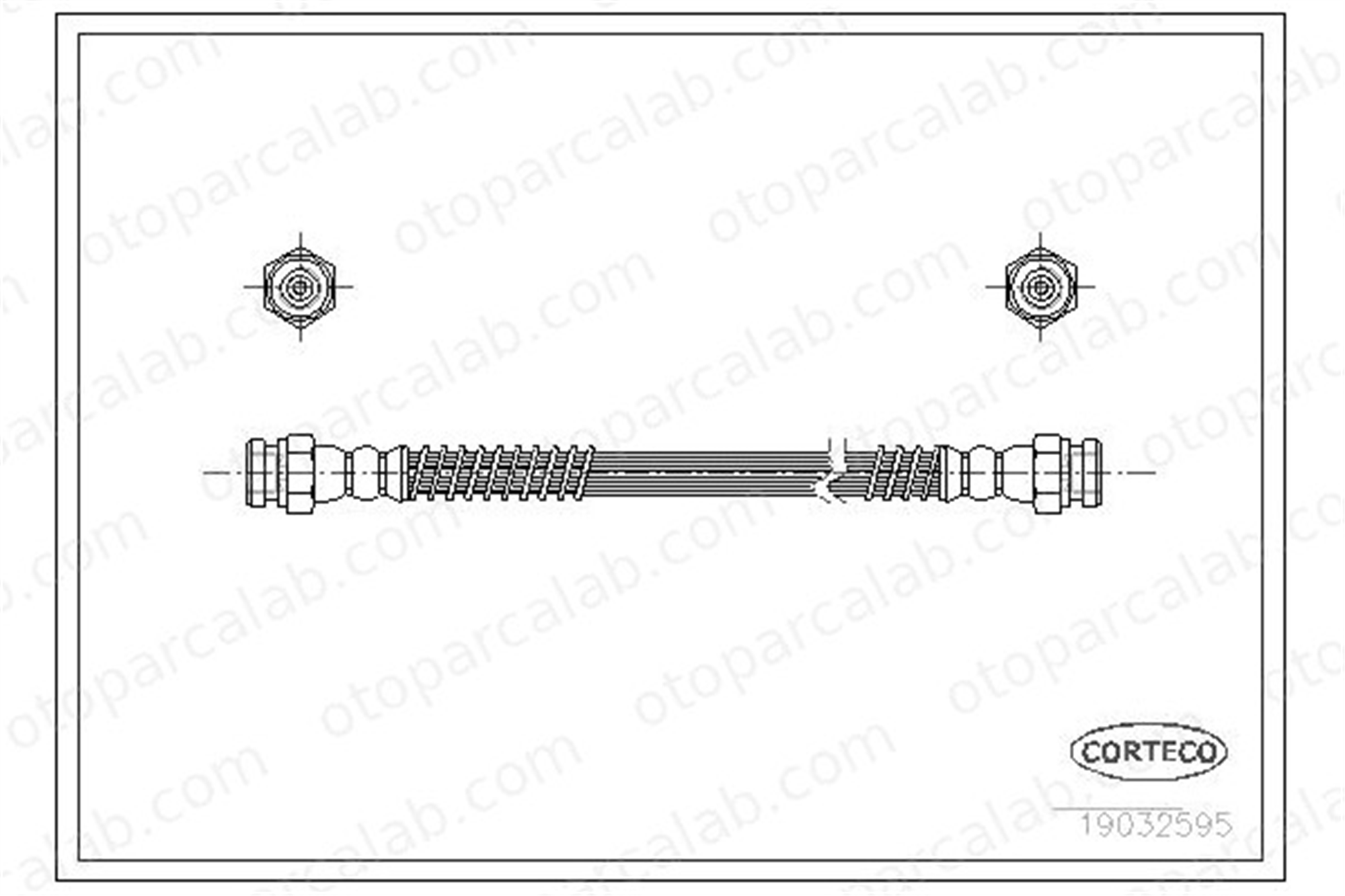 CORTECO 19032595 Fren Hortumu Arka Sağ HYUNDAI ATOS 19032595 5873702000