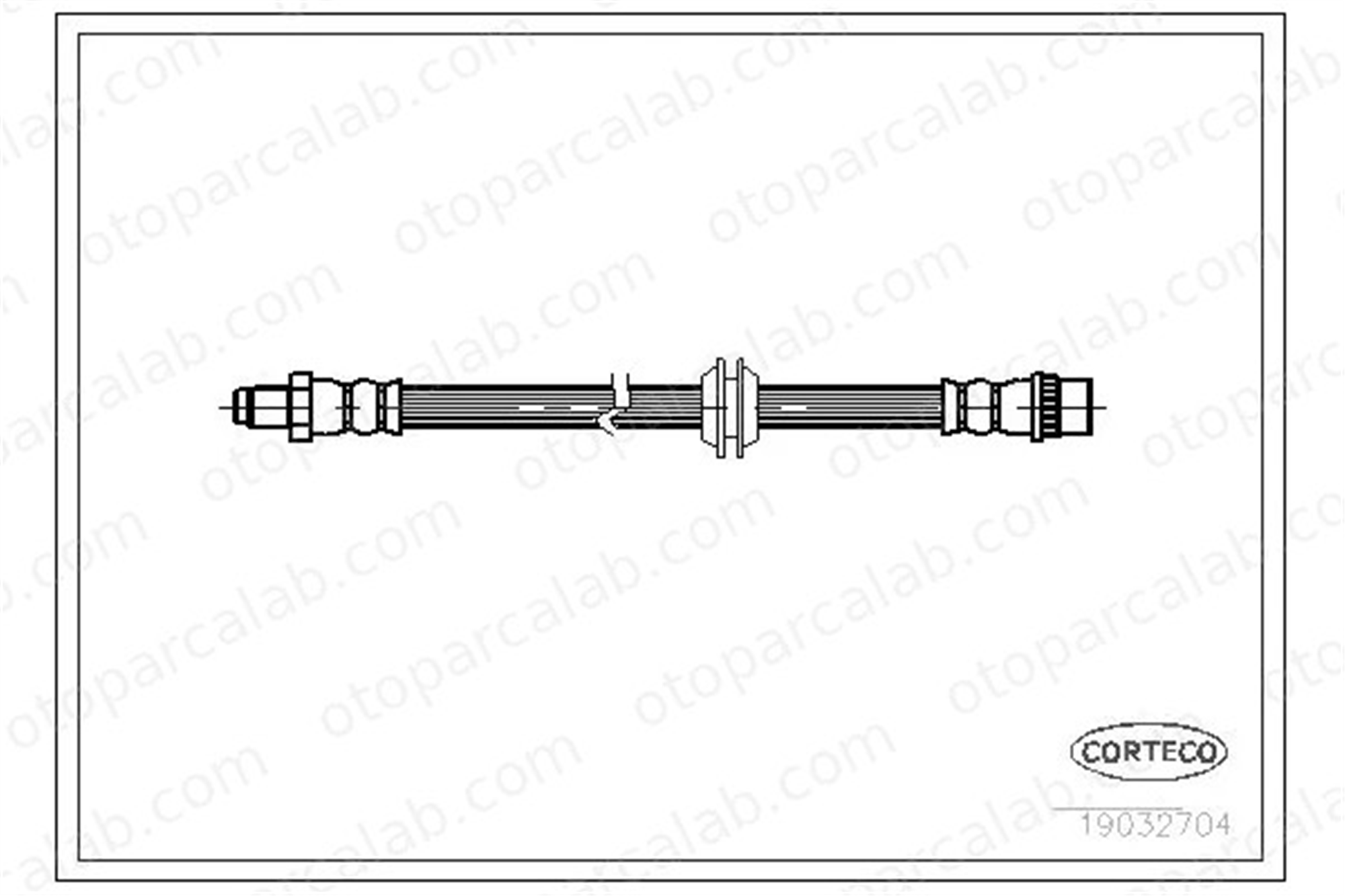 CORTECO 19032704 Fren Hortumu Arka Sağ veya Sol MG MG ZT MG ZT- T 19032704 GBH90335
