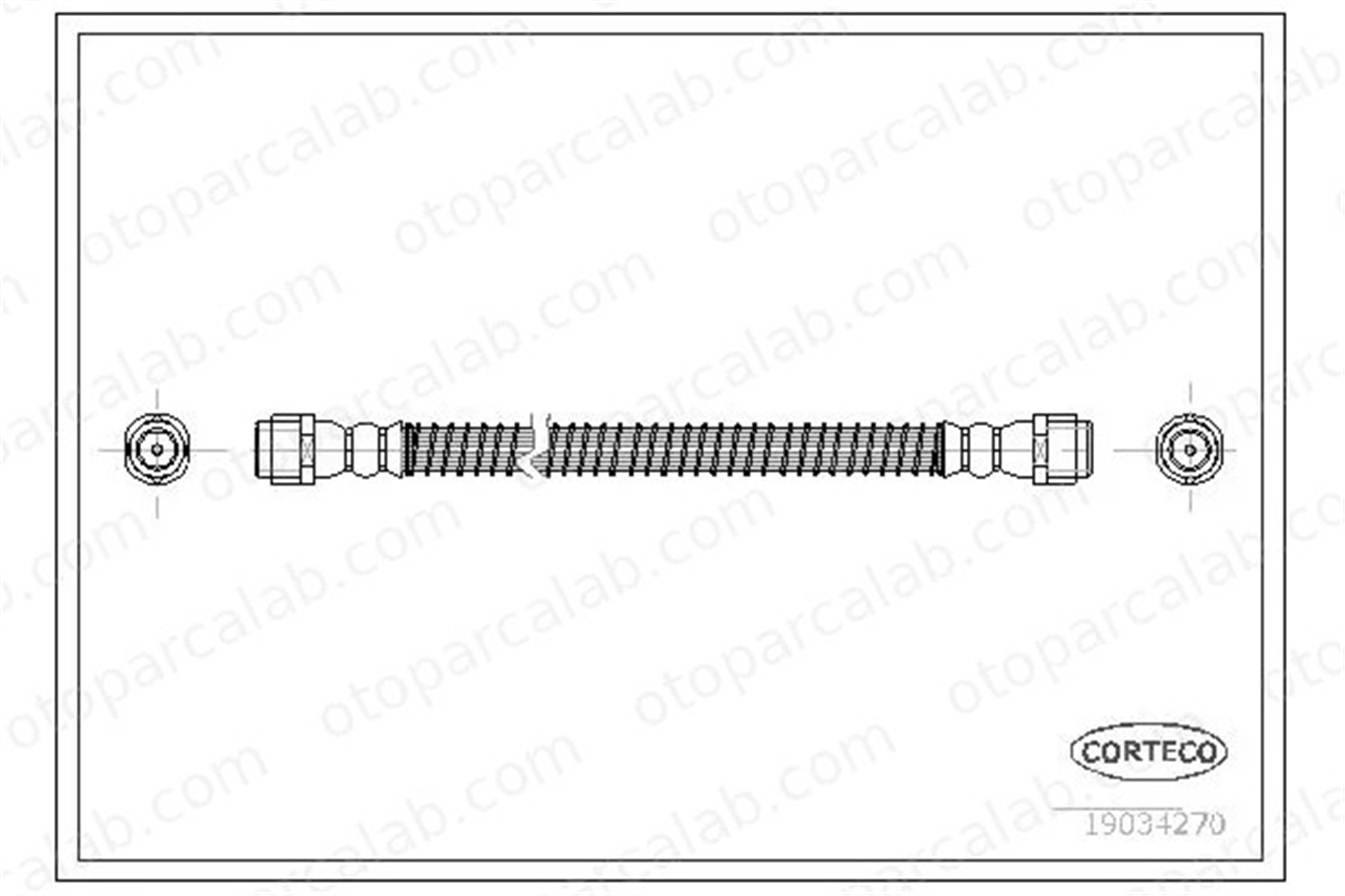 CORTECO 19034270 Fren Hortumu Arka Sağ veya Sol AUDI Q7 VW TOUAREG 7L0611776 7L0611776A