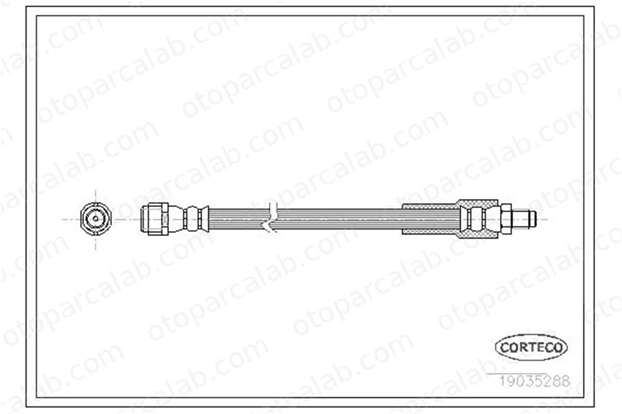 CORTECO 19035288 Fren Hortumu Arka Sağ veya Sol MERCEDES-BENZ VITO Minibüs/Otobüs VITO / MIXTO Panelvan/Van 19035288 6394280435