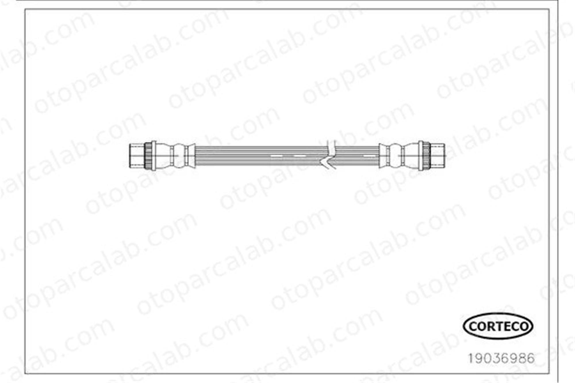 CORTECO 19036986 Fren Hortumu Arka Sağ veya Sol RENAULT MEGANE III Coupe MEGANE III Hatchback 462106659R