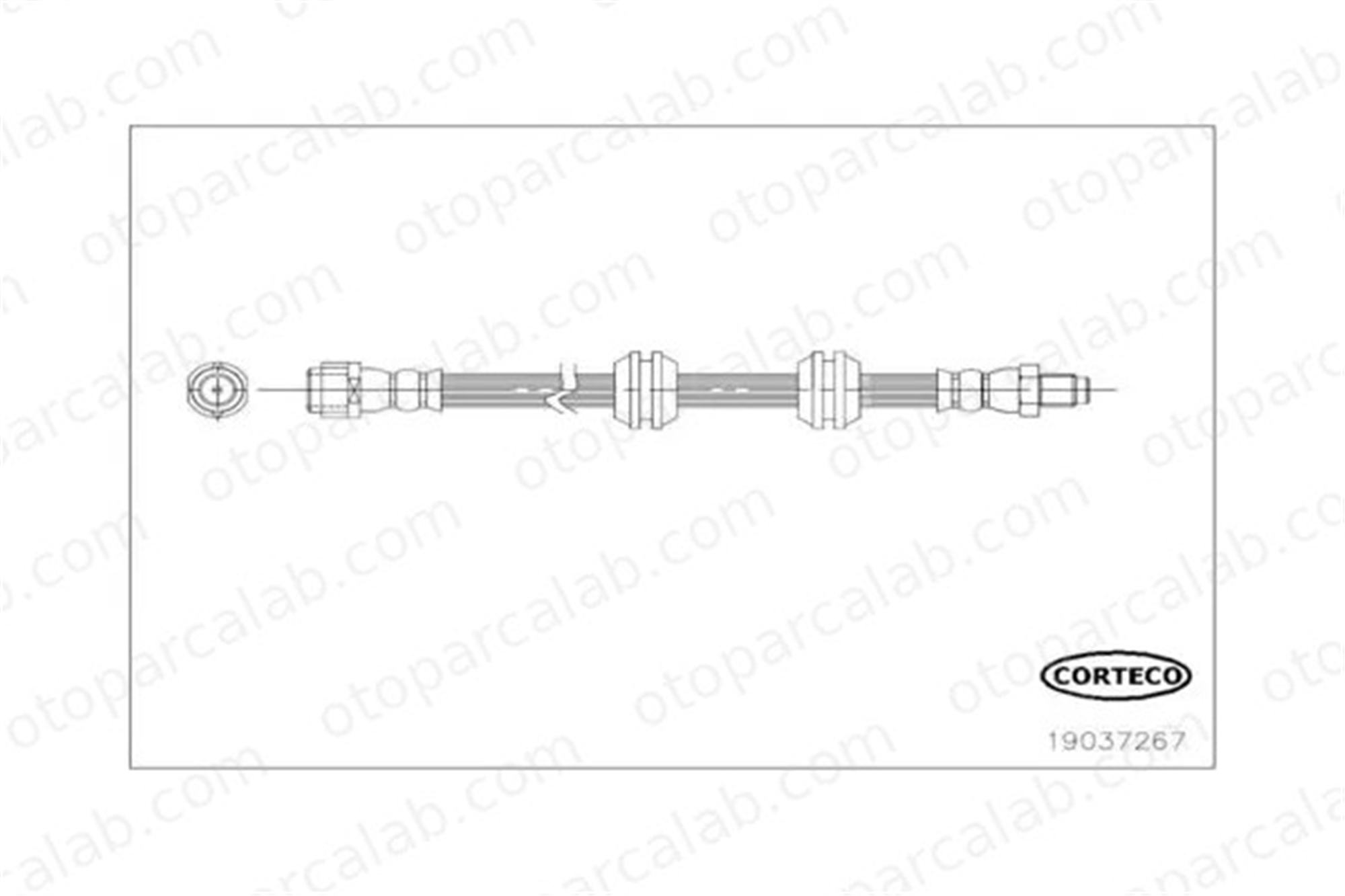 CORTECO 19037267 Fren Hortumu Arka Sağ veya Sol MERCEDES-BENZ R-SERISI A2514200648