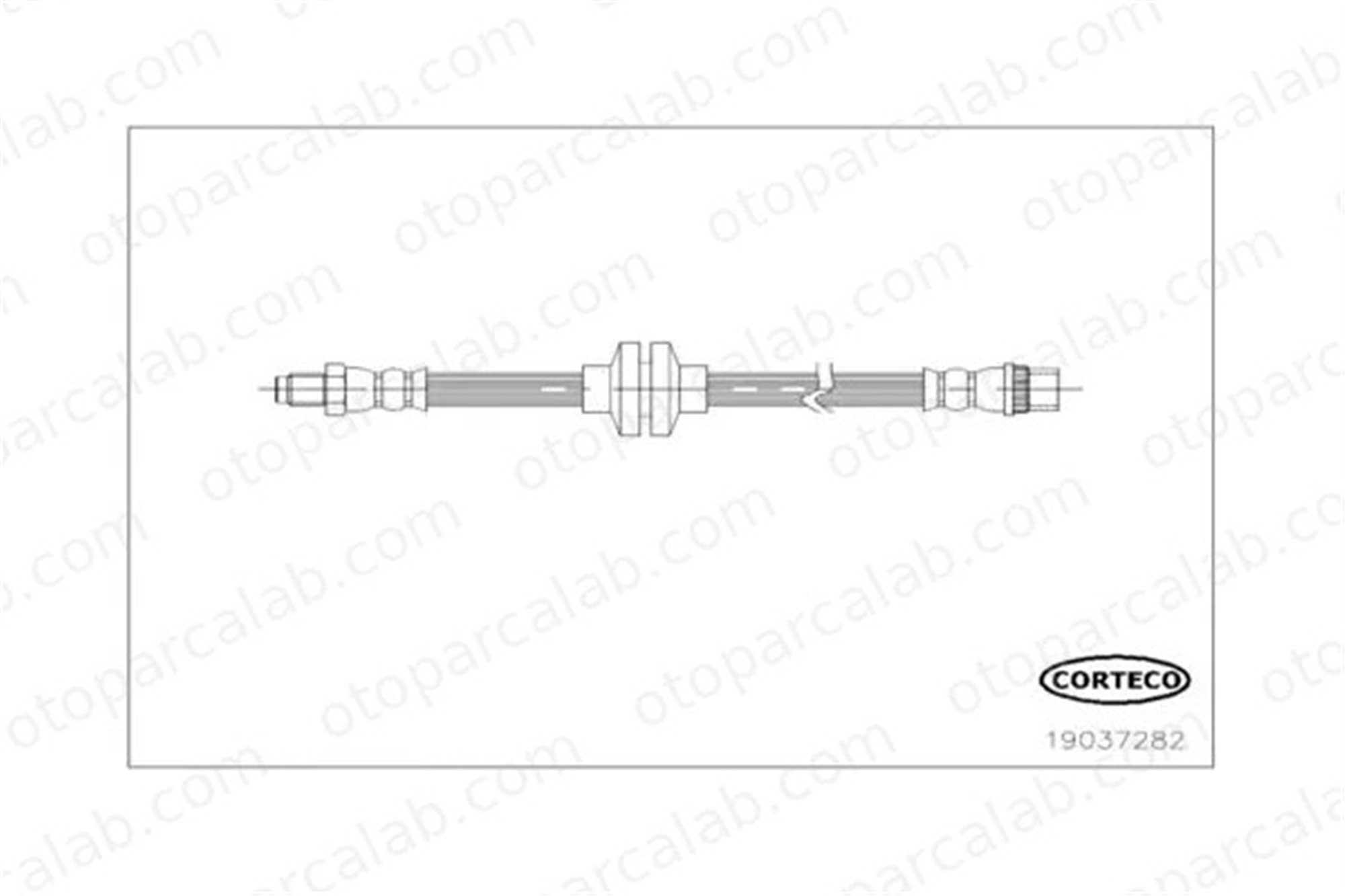 CORTECO 19037282 Fren Hortumu Ön Sol DACIA DUSTER DUSTER Kasa/SUV 19037282 462104950R