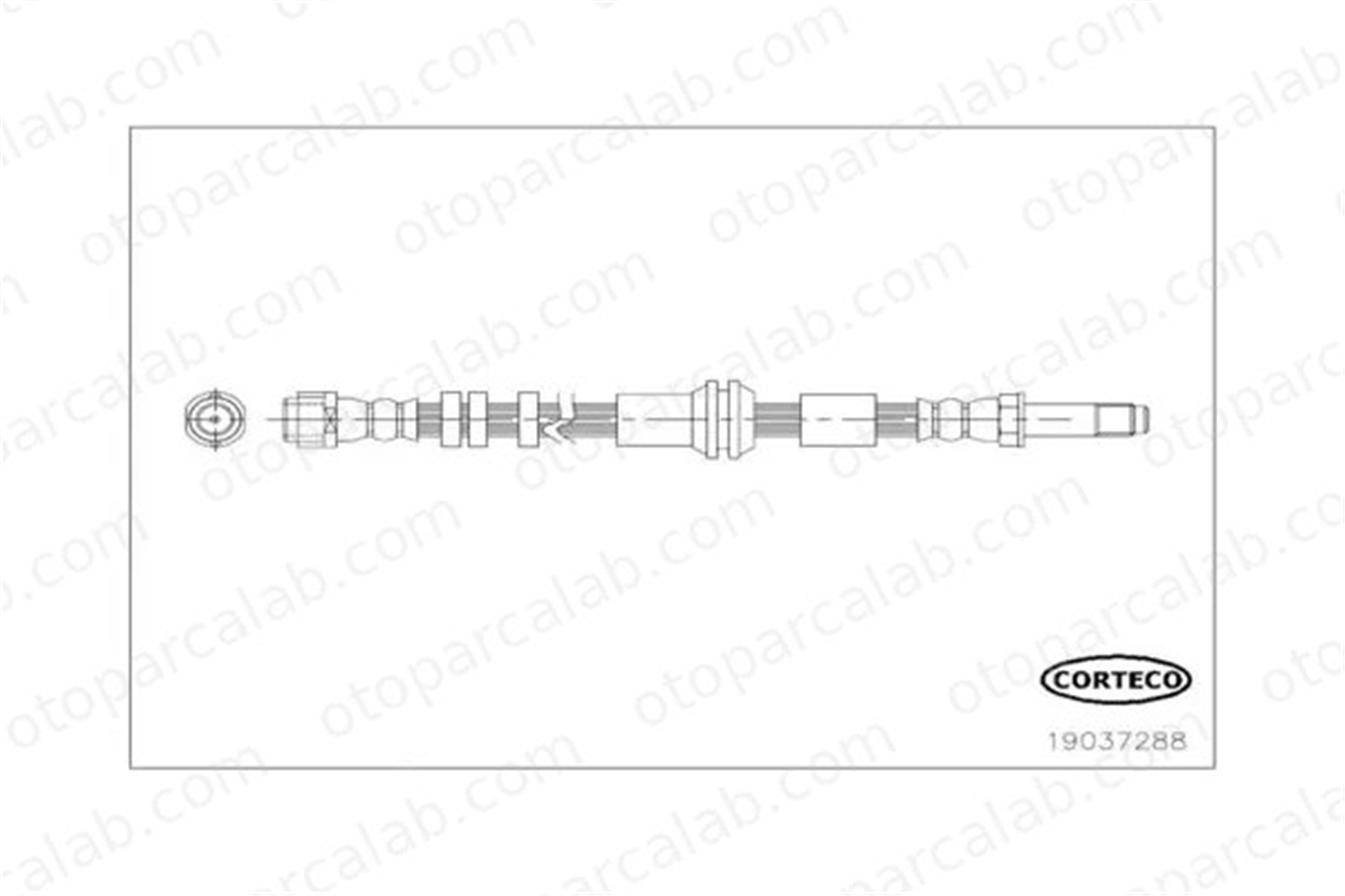 CORTECO 19037288 Fren Hortumu Arka Sağ veya Sol AUDI A6 C7 A6 C7 Avant 4G0611775B