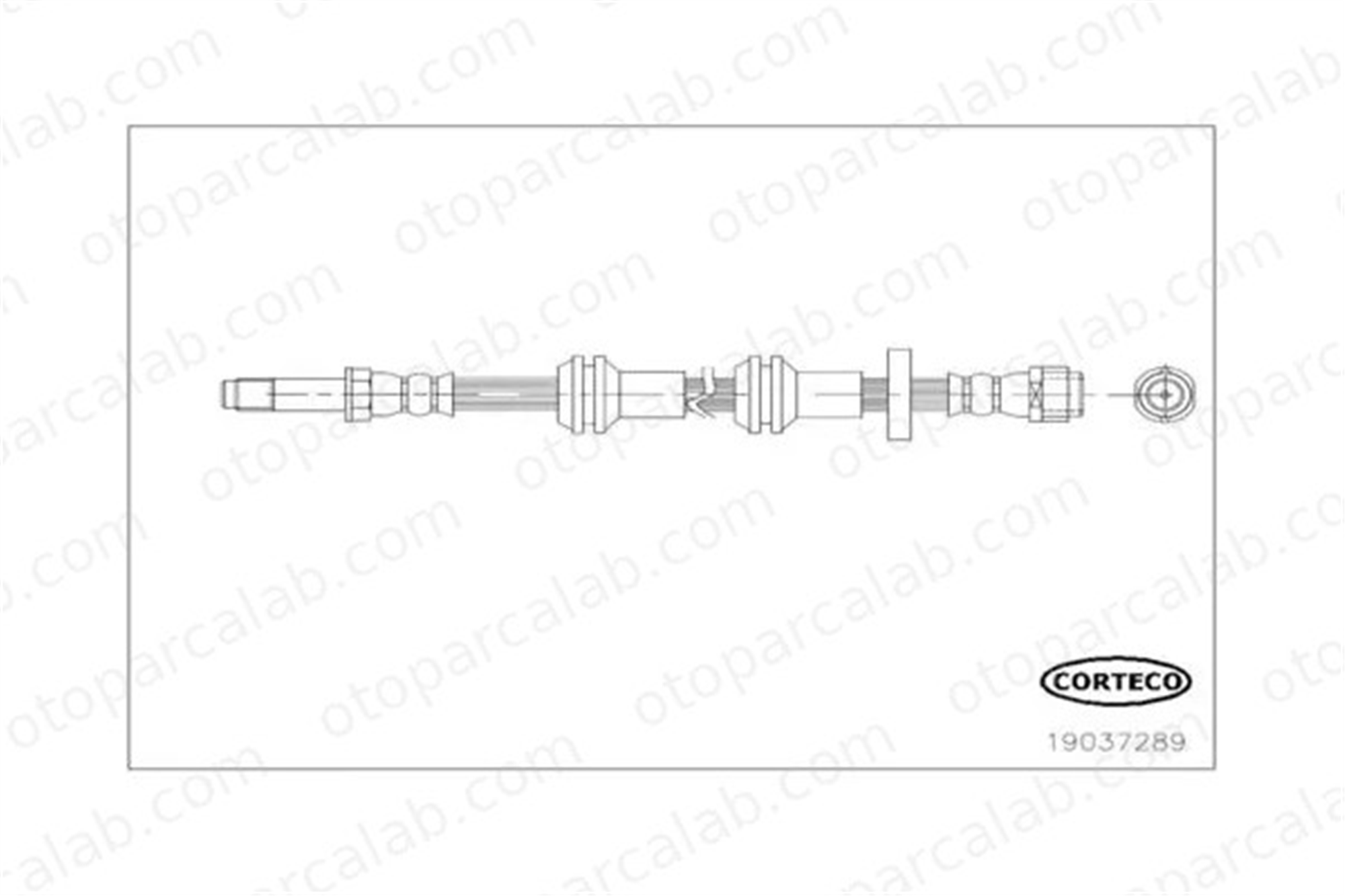 CORTECO 19037289 Fren Hortumu Ön Sağ veya Sol AUDI A6 C7 A6 C7 Avant 4G0611707H